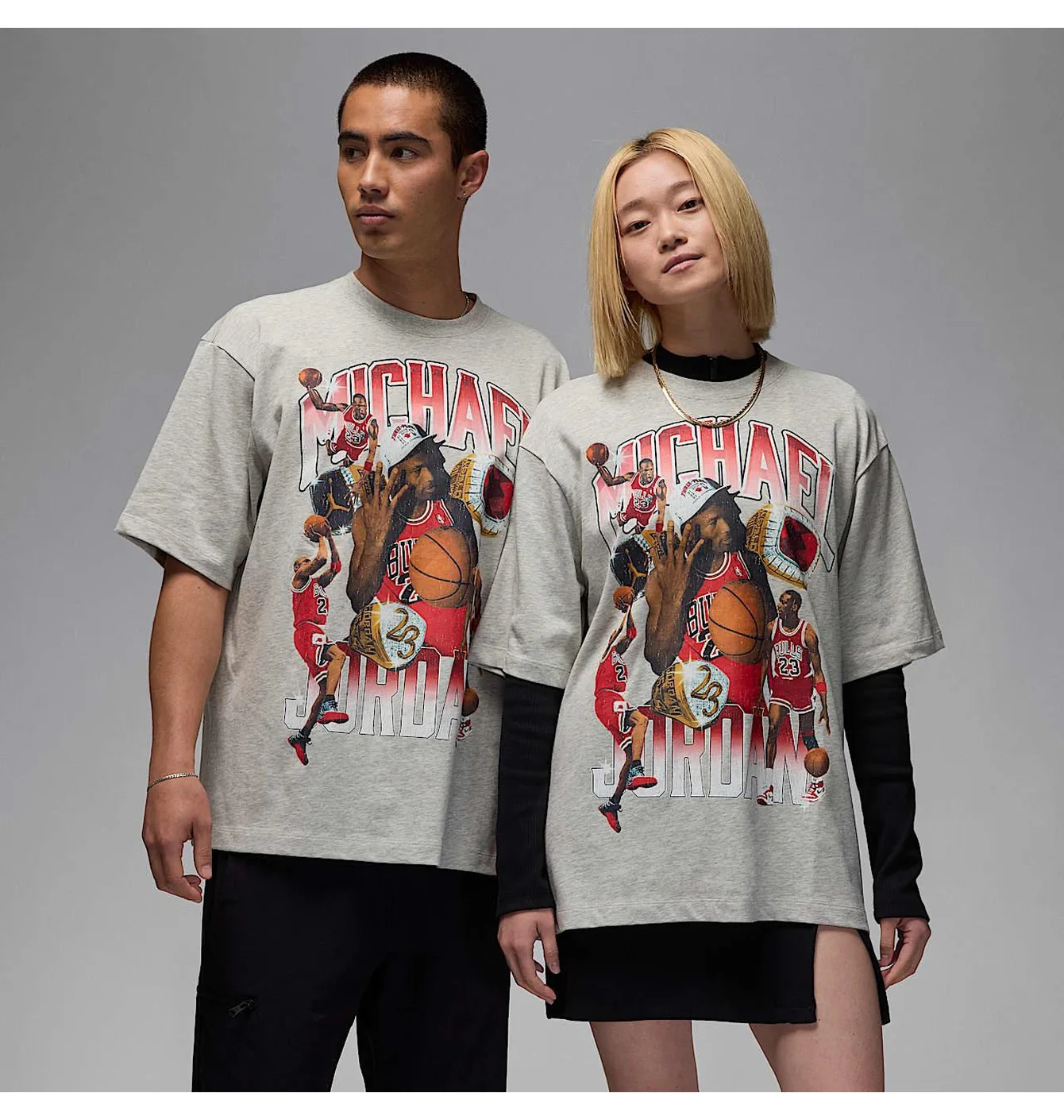 Jordan Tee Grey Big Logo