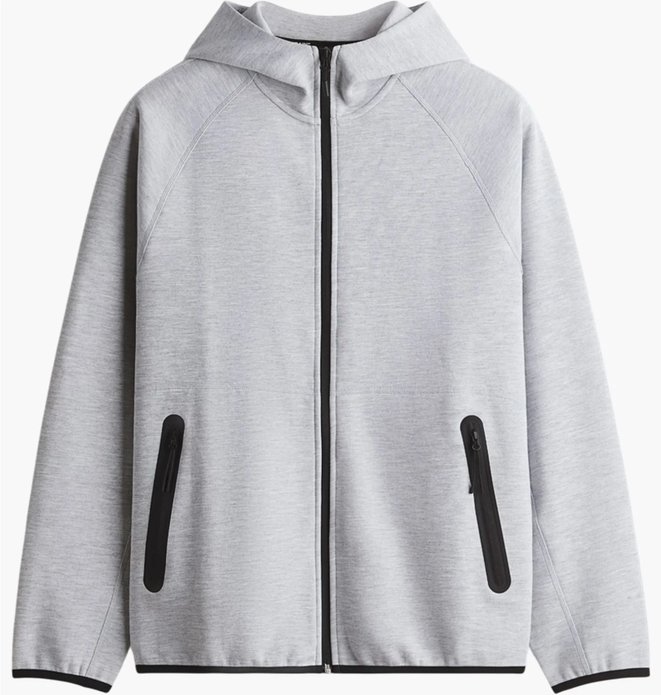 Куртка чоловіча H&M Hooded Activewear With Drymove Grey 1225654005