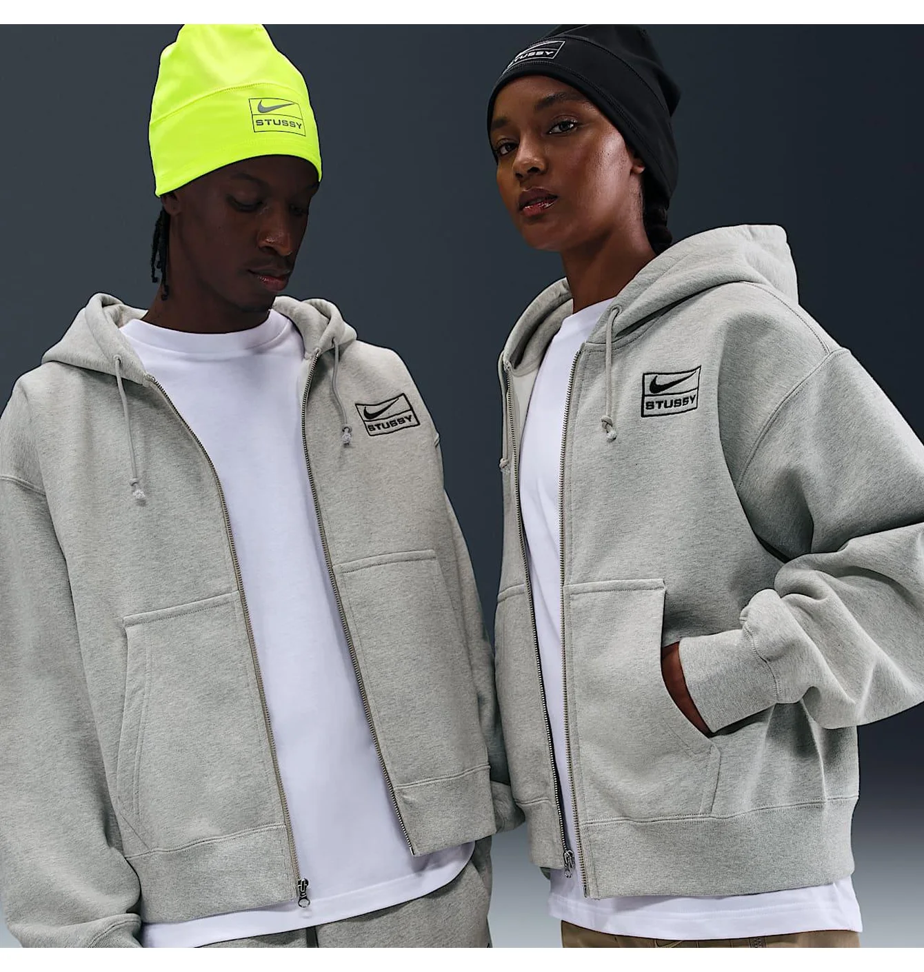 U NRG STUSSY FZ FLC HOODIE
