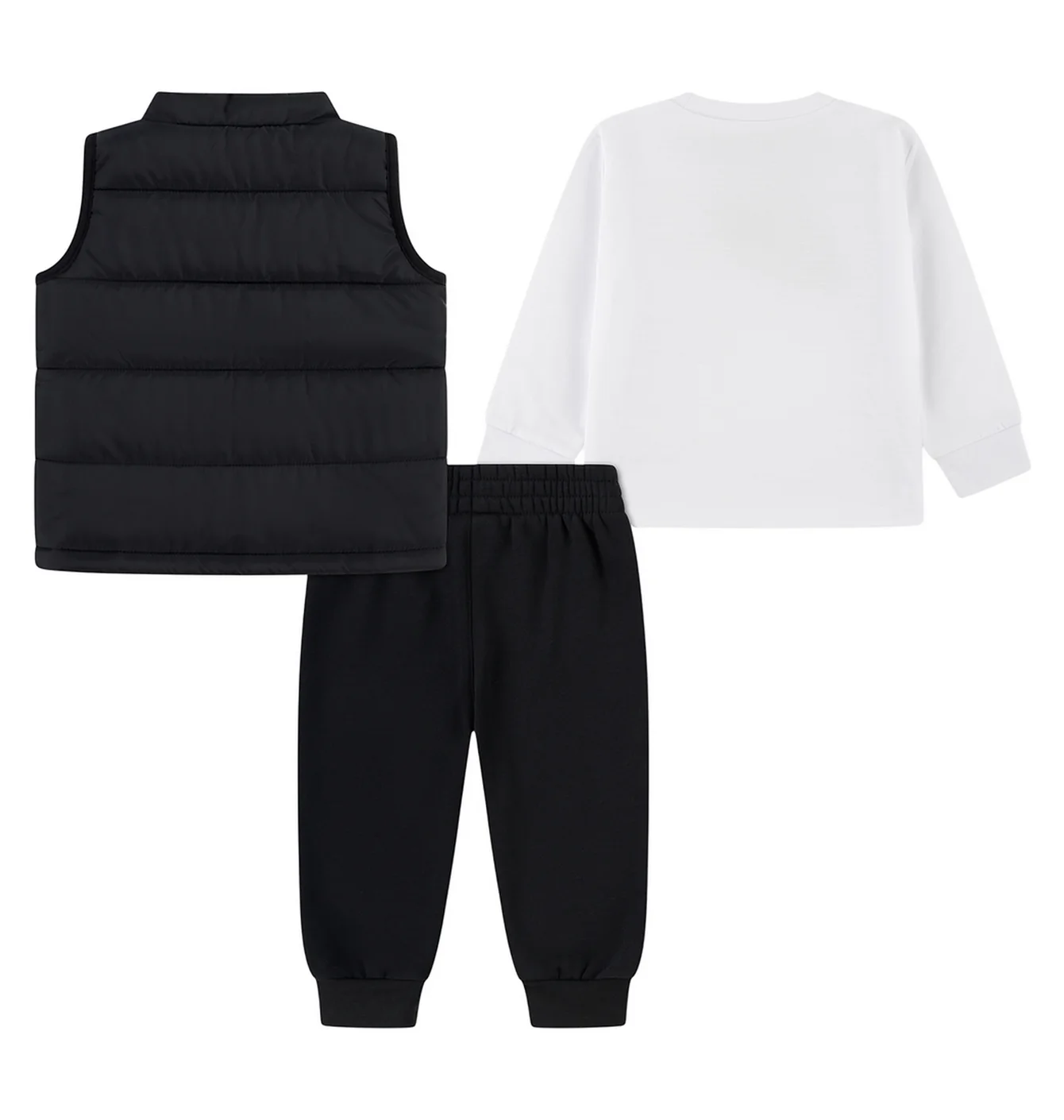 Спортивний костюм дитячий Nike Set - Puffer Vest/Blouse/Sweatpants Black/White 86N506-F66