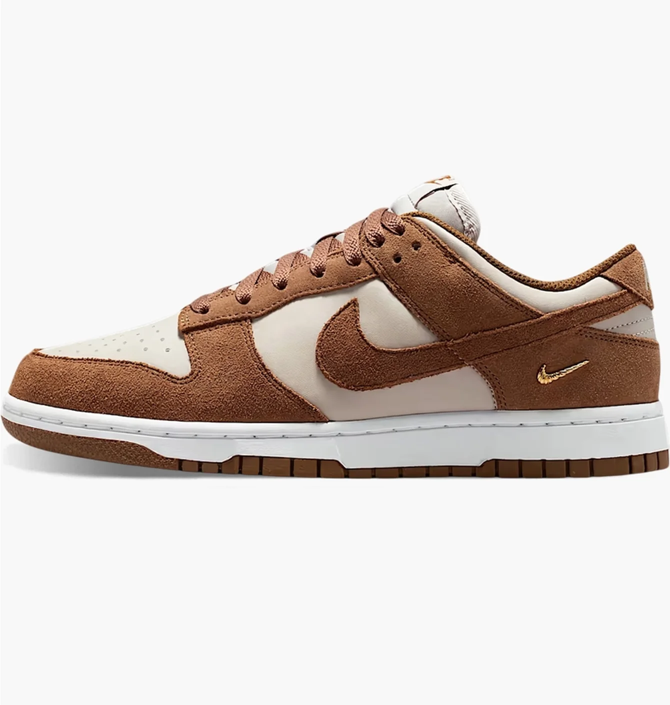 Кросівки жіночі Nike Dunk Low Suede Brown/Beige IO4244-200