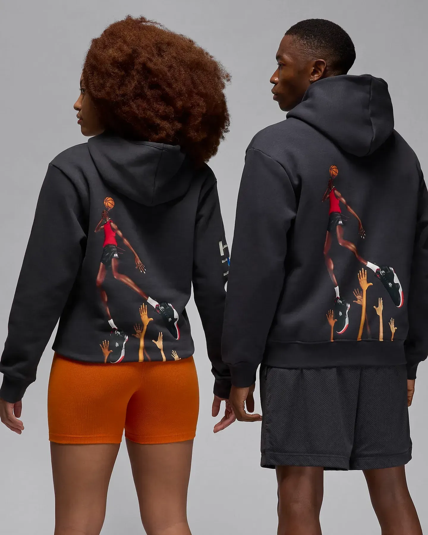 Jordan Hoodie Grafit BIG Foot