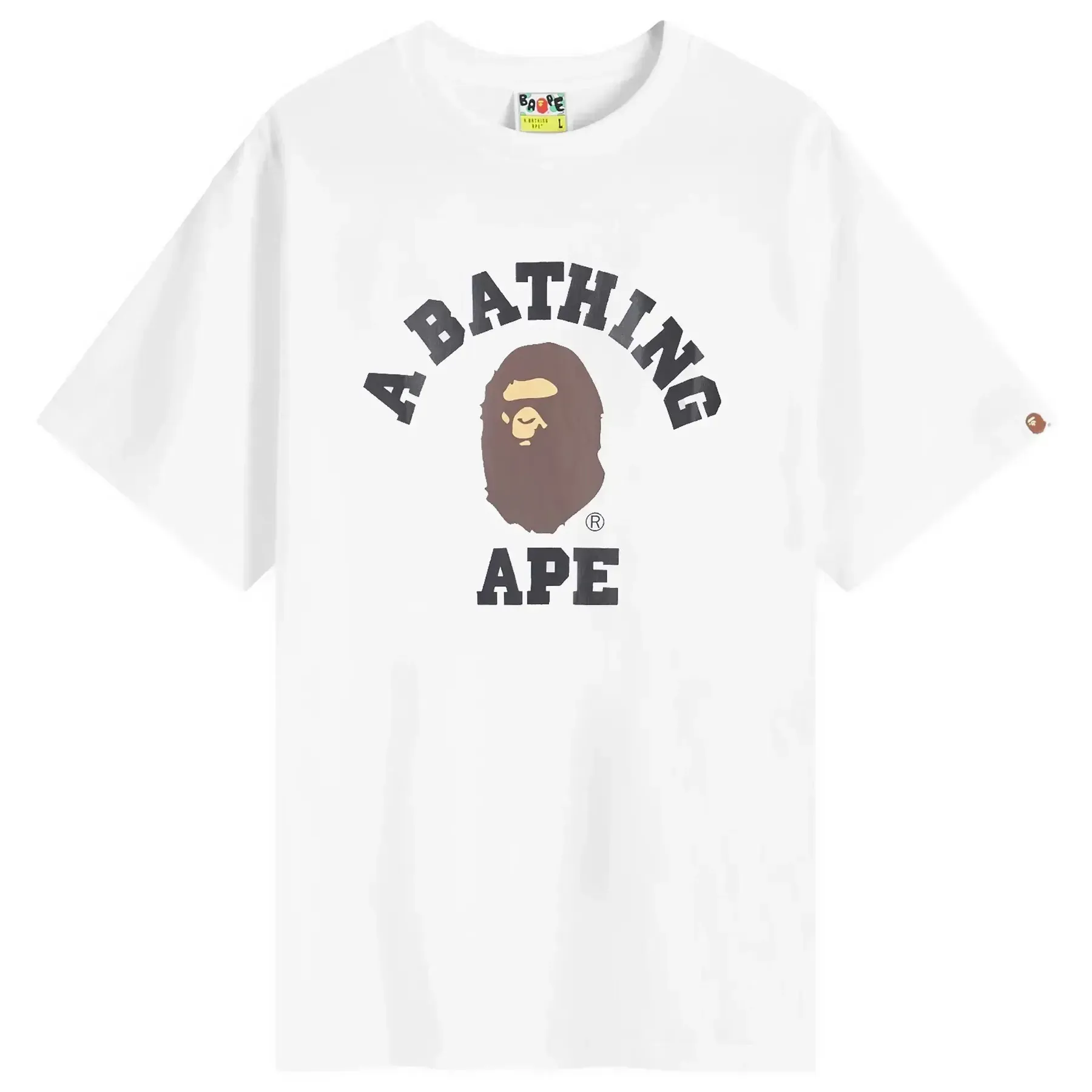 A Bathing Ape Classic College T-Shirt gray