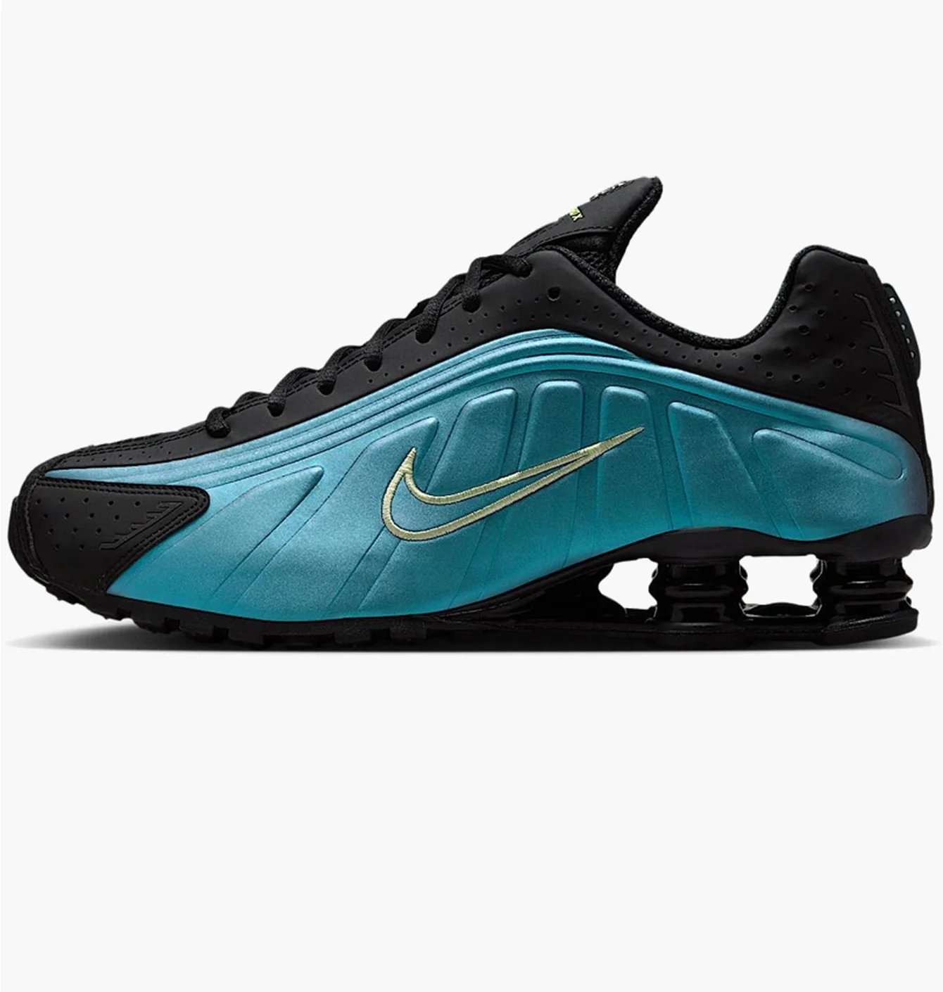 Кросівки чоловічі Nike Shox R4 Reflective Black/Turquoise IF4849-500