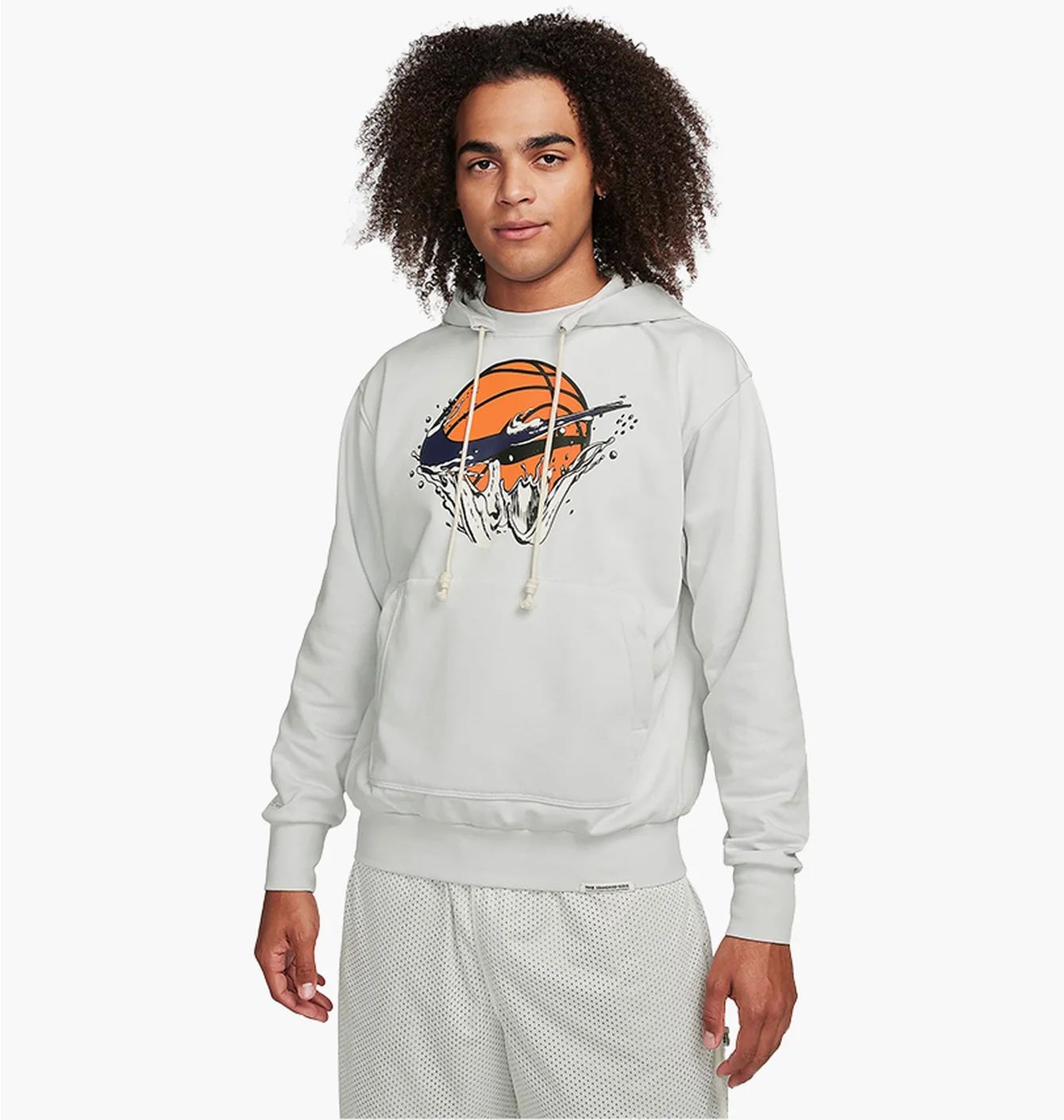 Hoodie Nike Basketball Dri-Fit graphic hoodie in gray