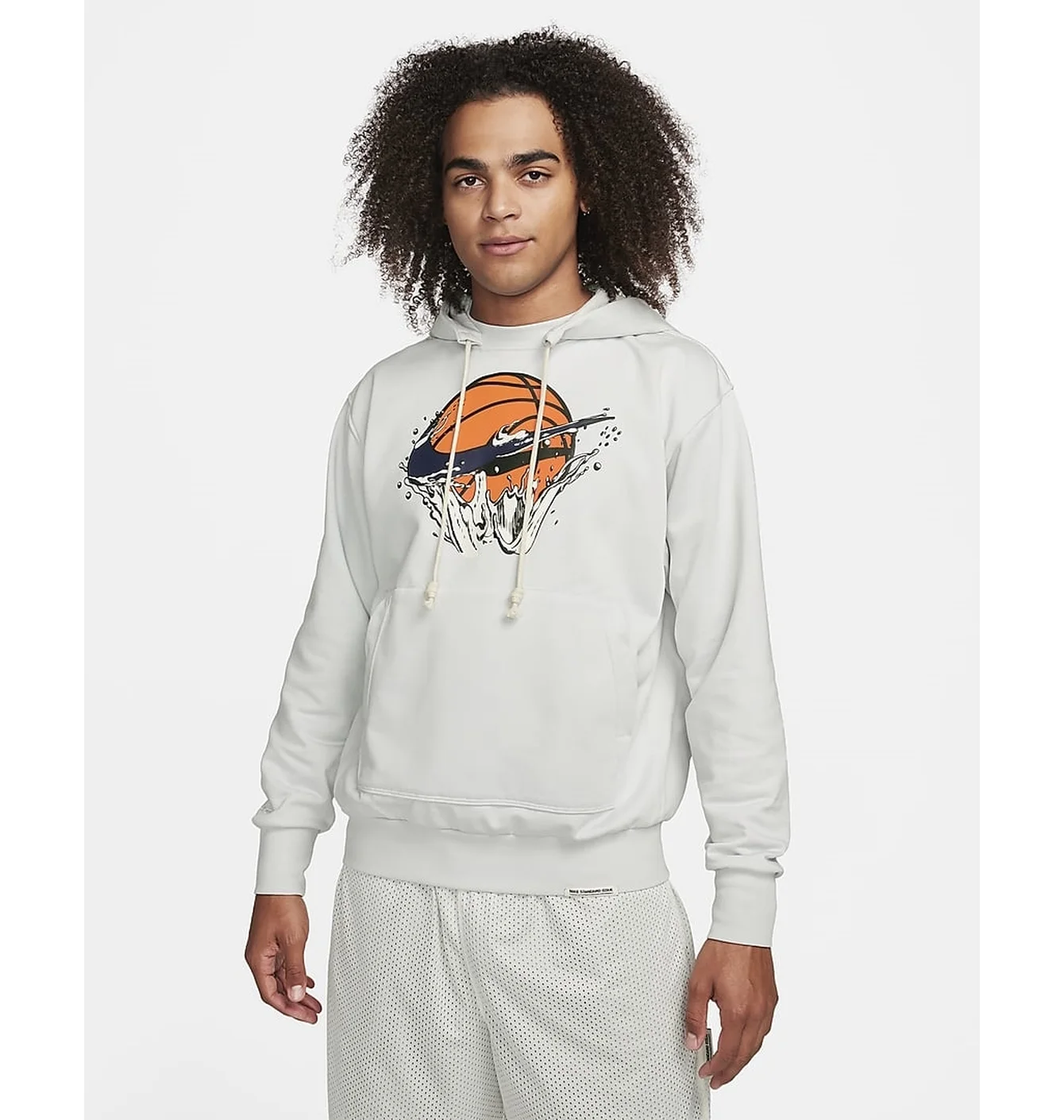 Hoodie Nike Basketball Dri-Fit graphic hoodie in gray