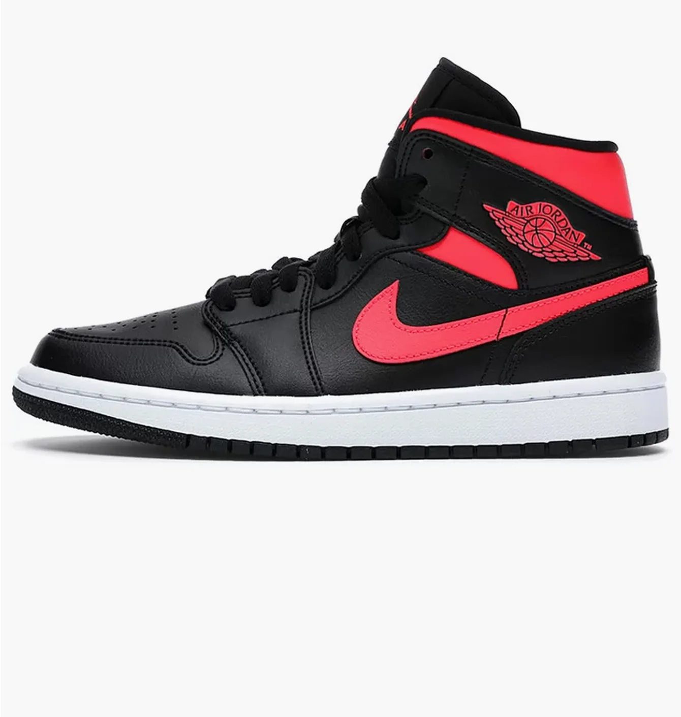 Jordan 1 Mid Black Siren Red (W)