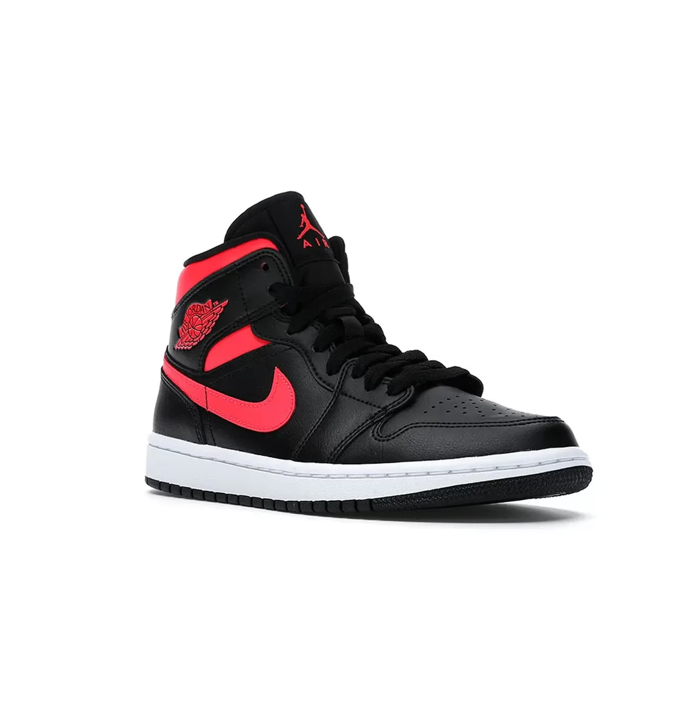 Jordan 1 Mid Black Siren Red (W)