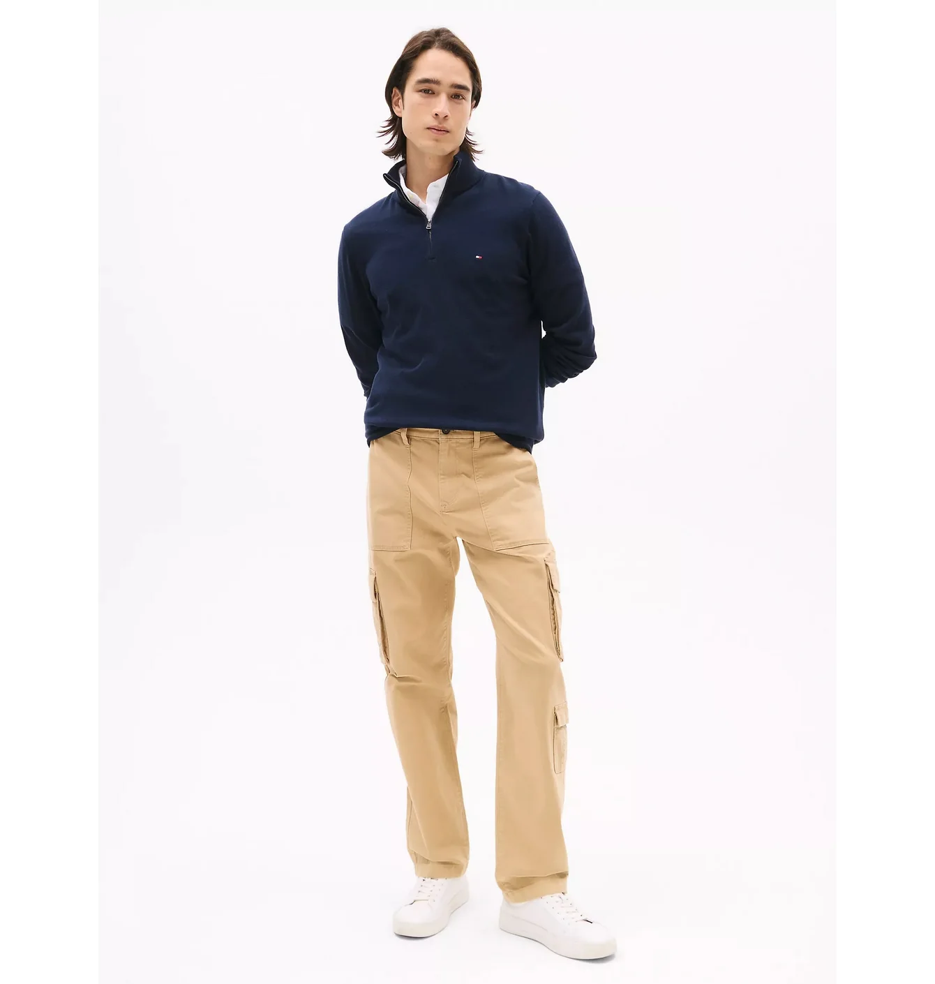 Кофта чоловіча Tommy Hilfiger Classic Quarter-Zip Sweater Blue 78J9329-410-FAP