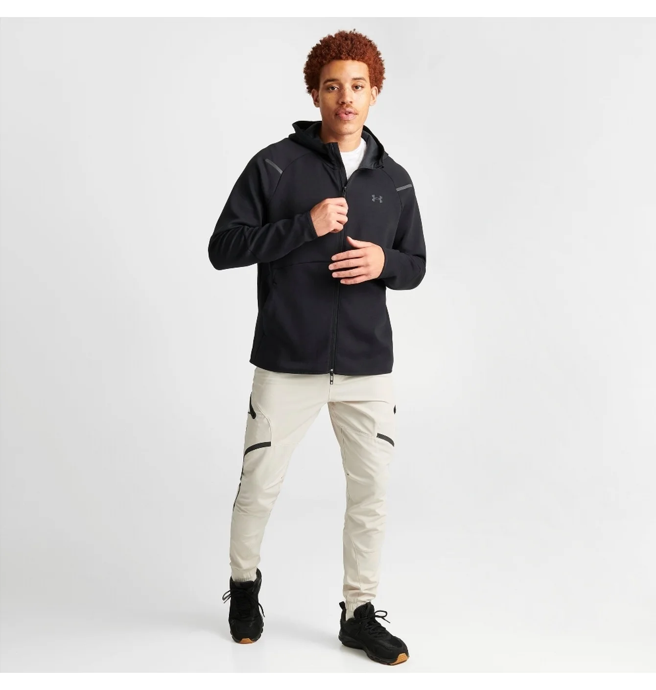 Кофта чоловіча Under Armour Unstoppable Fleece Full-Zip Hoodie Black 1379806-001