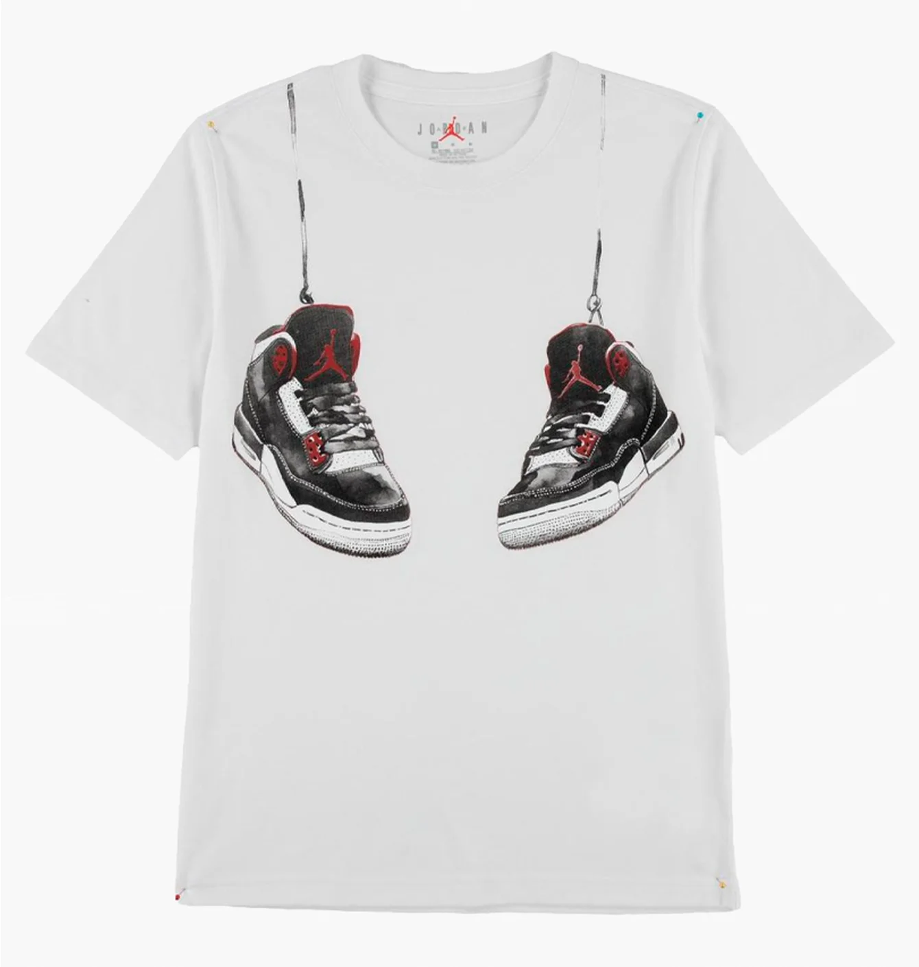 Футболка дитяча Air Jordan Aj3 Shoe Strings White 95F483-001