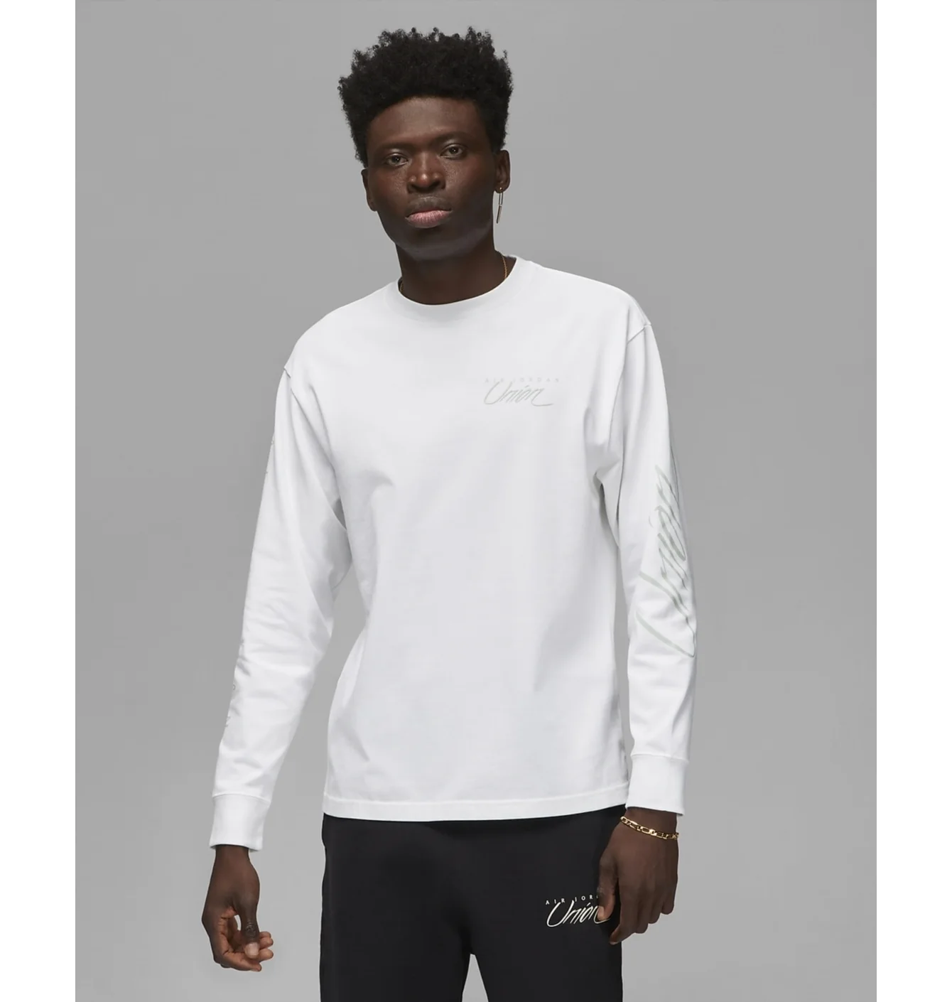 Jordan x Union MJ L/S Tee White/Grey Haze