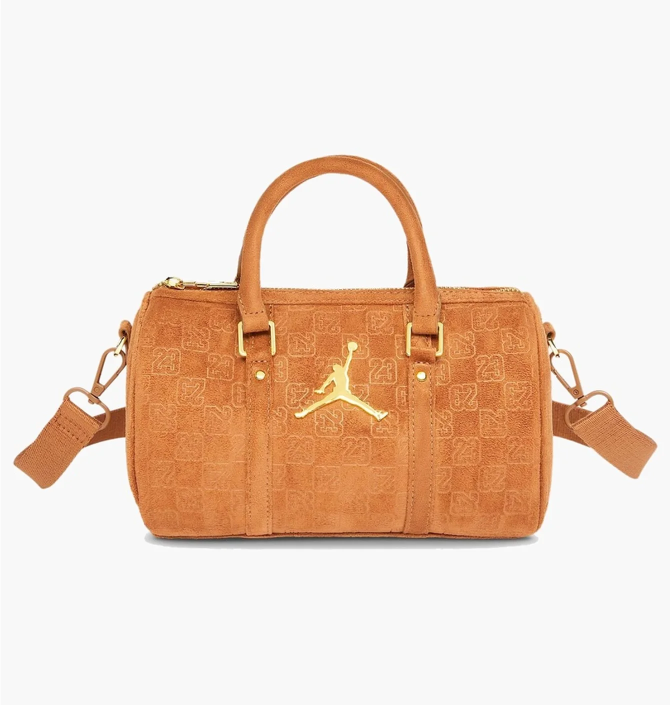 Сумка жіноча Air Jordan Suede Monogram Mini Duffel (3L) Brown MA9209-X6X