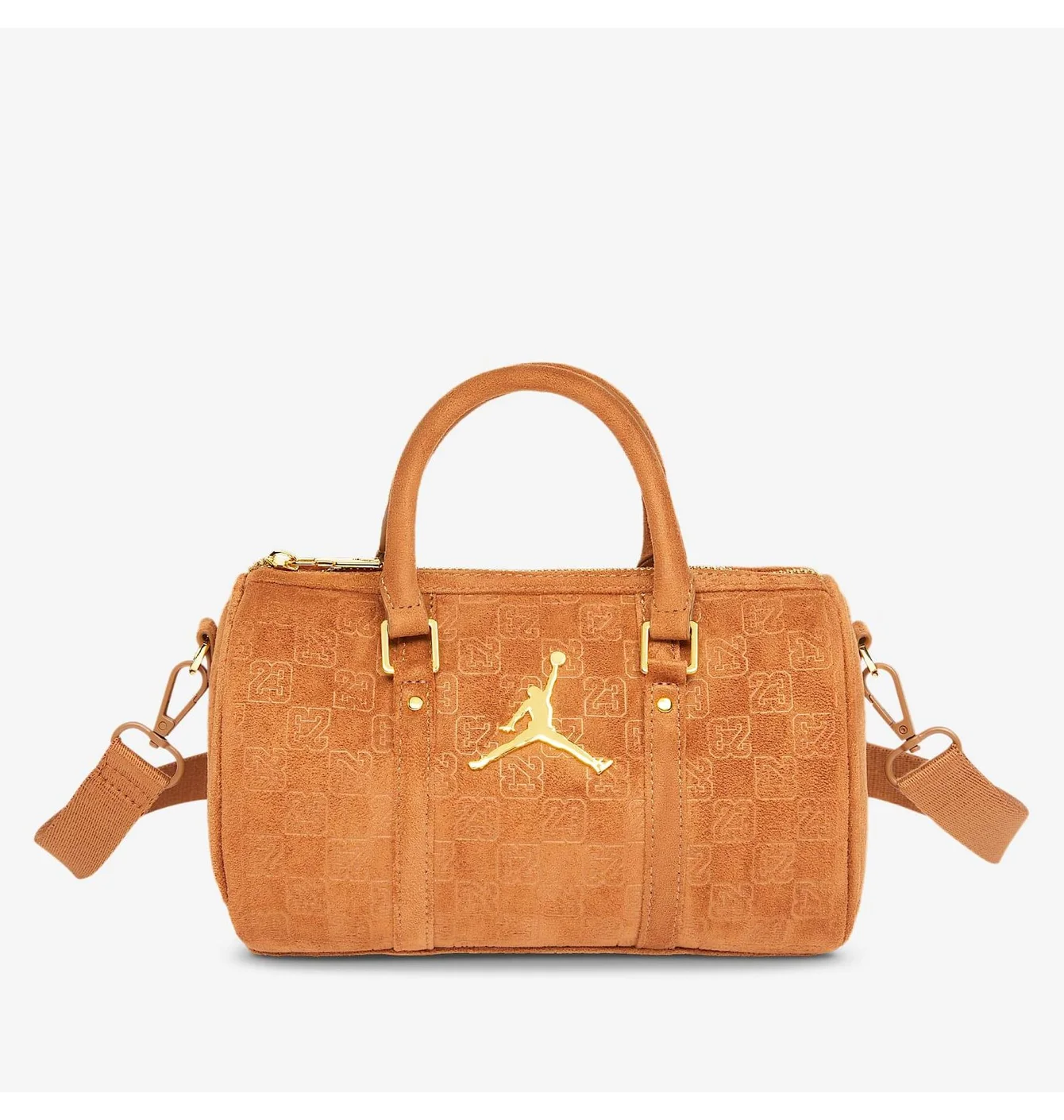 Сумка жіноча Air Jordan Suede Monogram Mini Duffel (3L) Brown MA9209-X6X