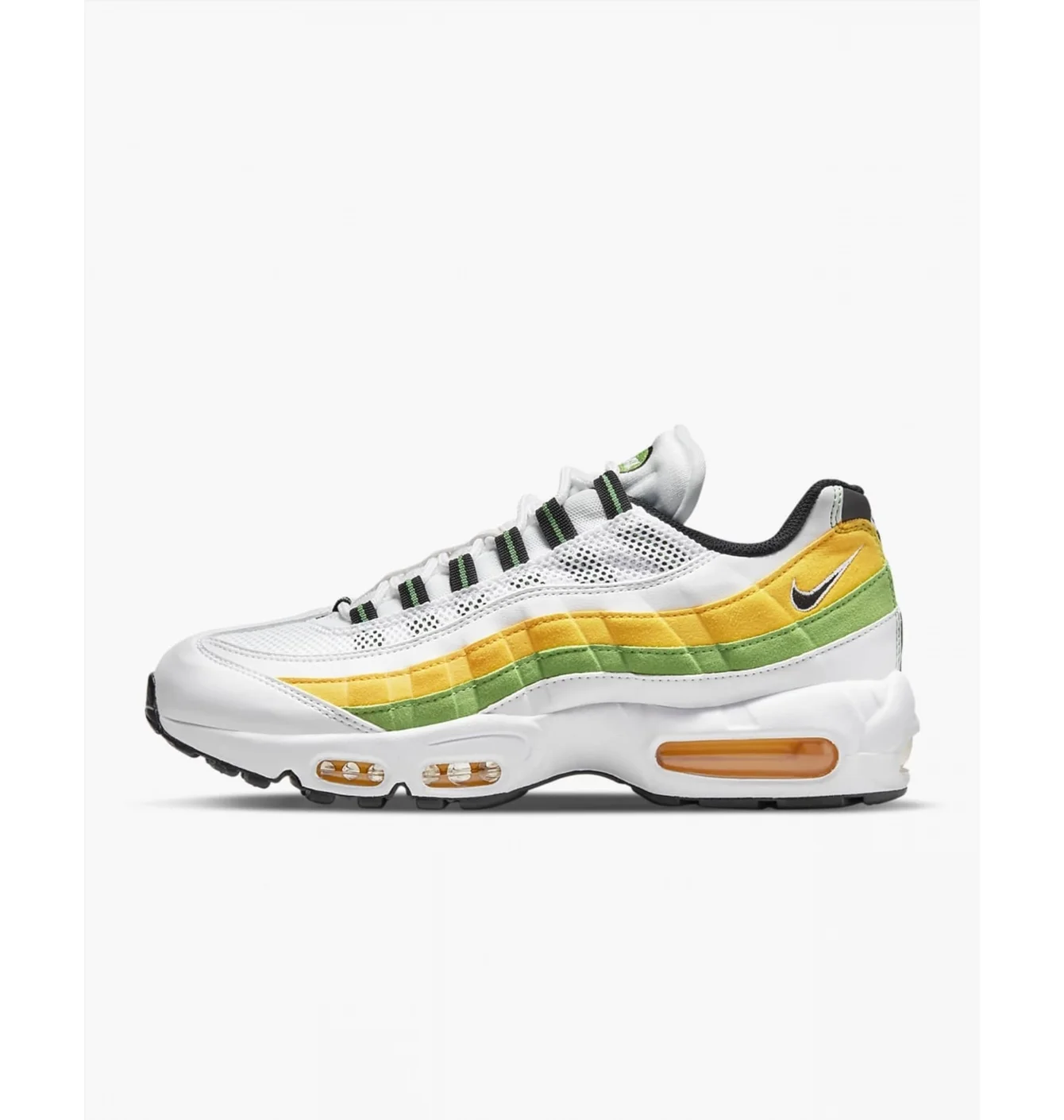 Nike Air Max 95 Essential White Green Apple Tour Yellow