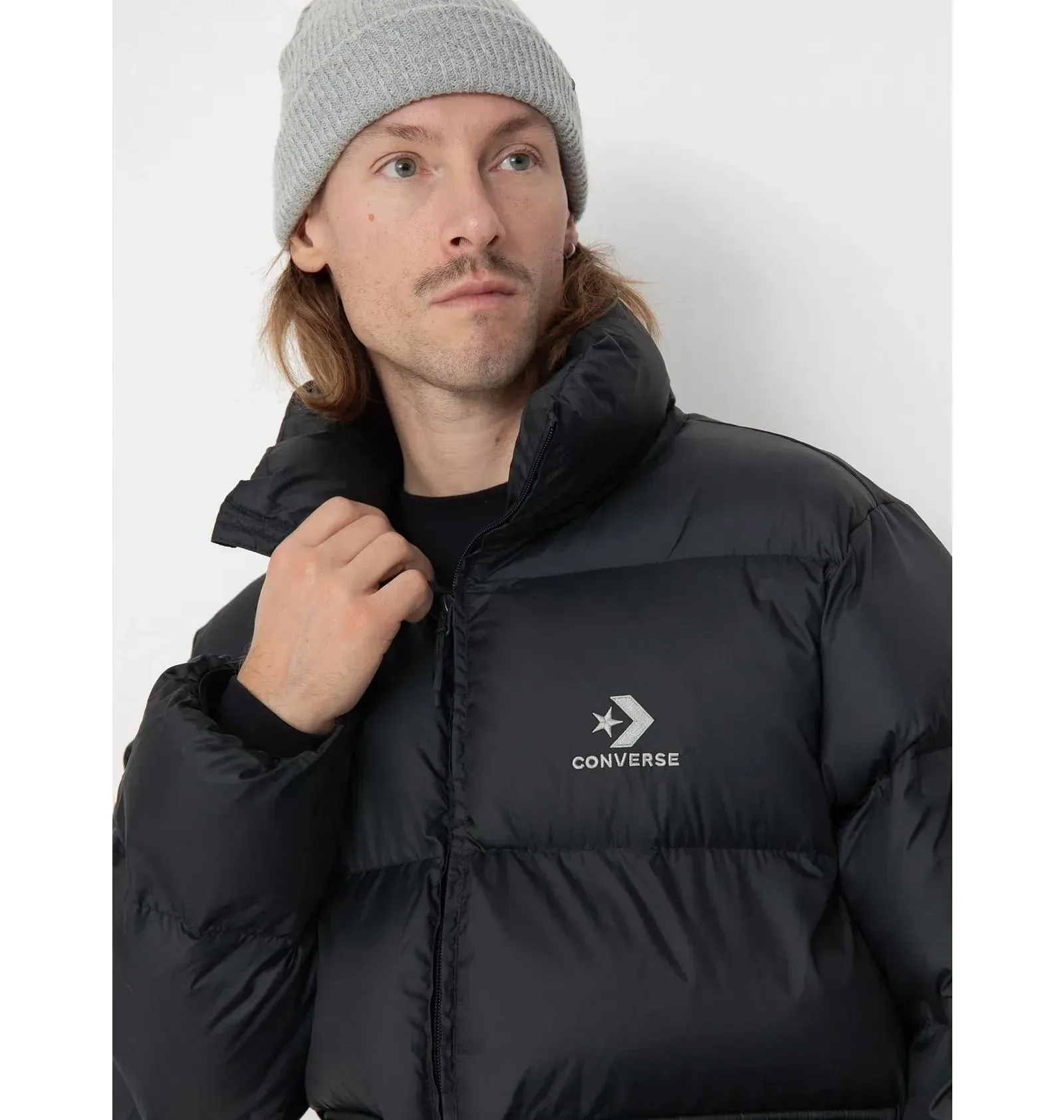 Куртка чоловіча Converse Patch Pocket Puffer Black (10027260-A03)