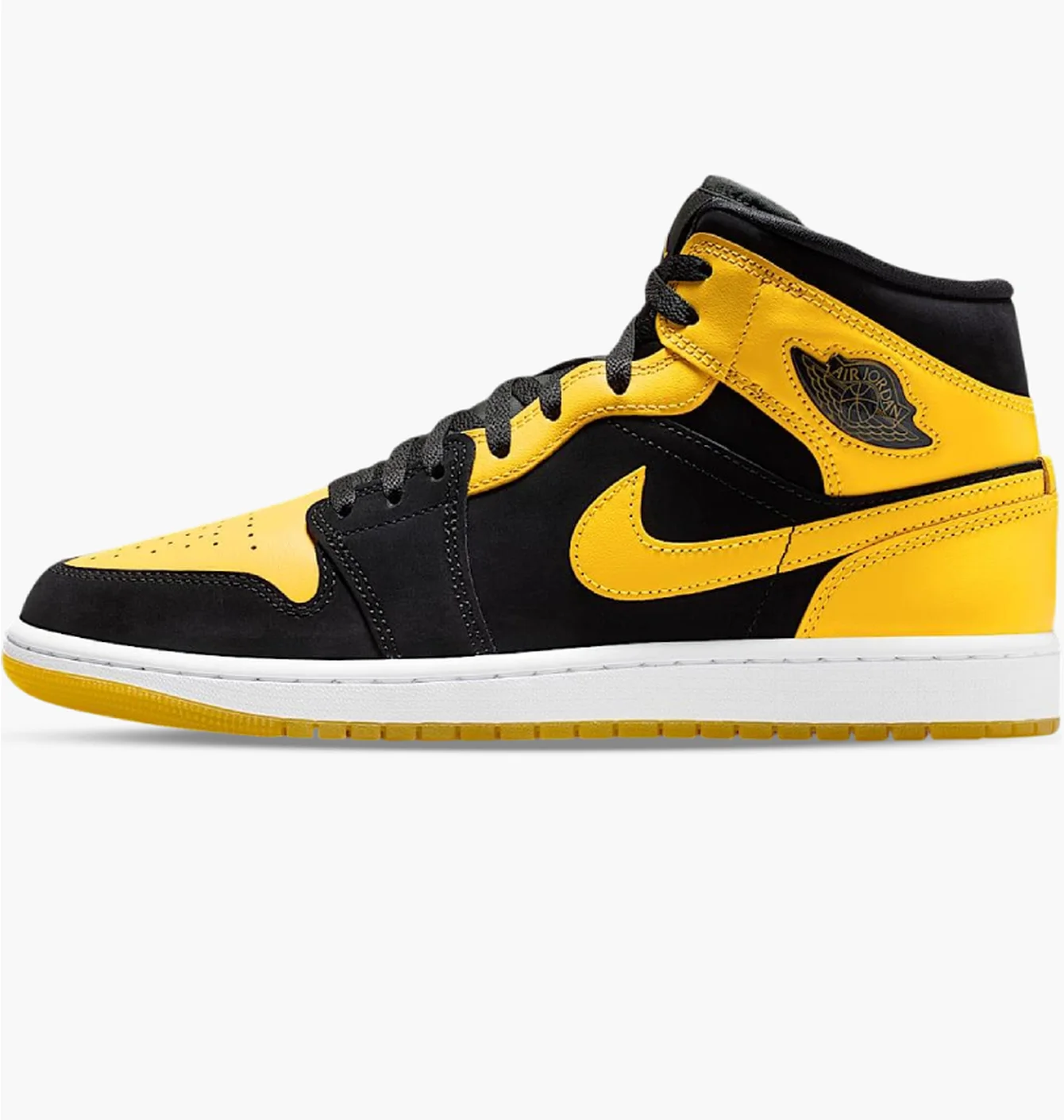 Кросівки чоловічі Air Jordan 1 Mid Se Black/Yellow HJ6654-071