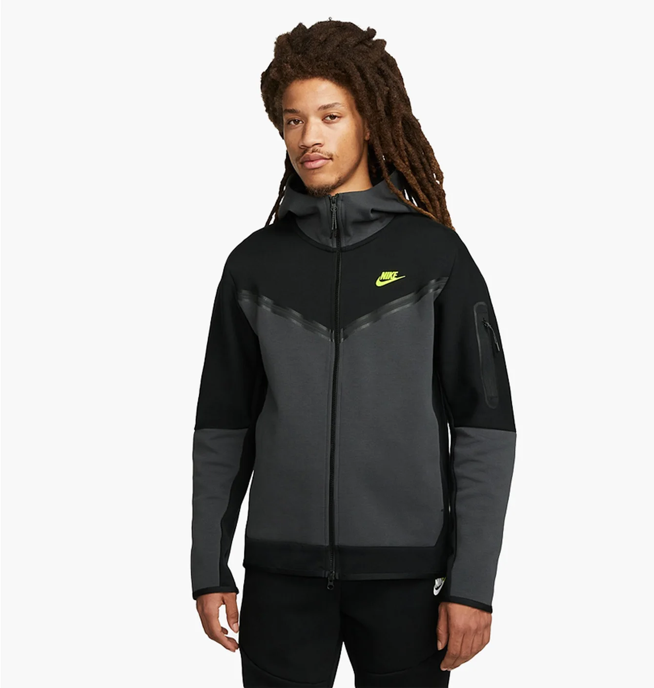 Толстовка чоловіча Nike Sportswear Tech Fleece Full-Zip Hoodie Black DV0537-011