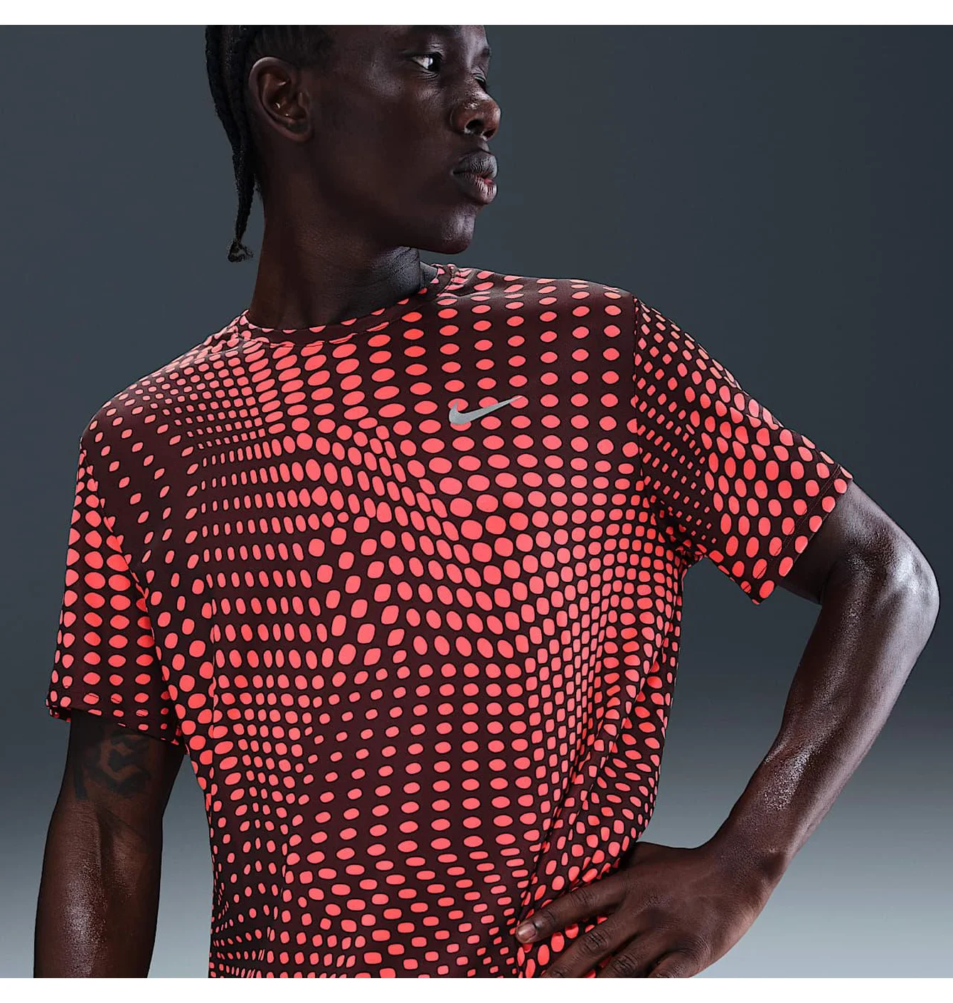 Футболка чоловіча Nike Running Dri-Fit Red HV2209-652