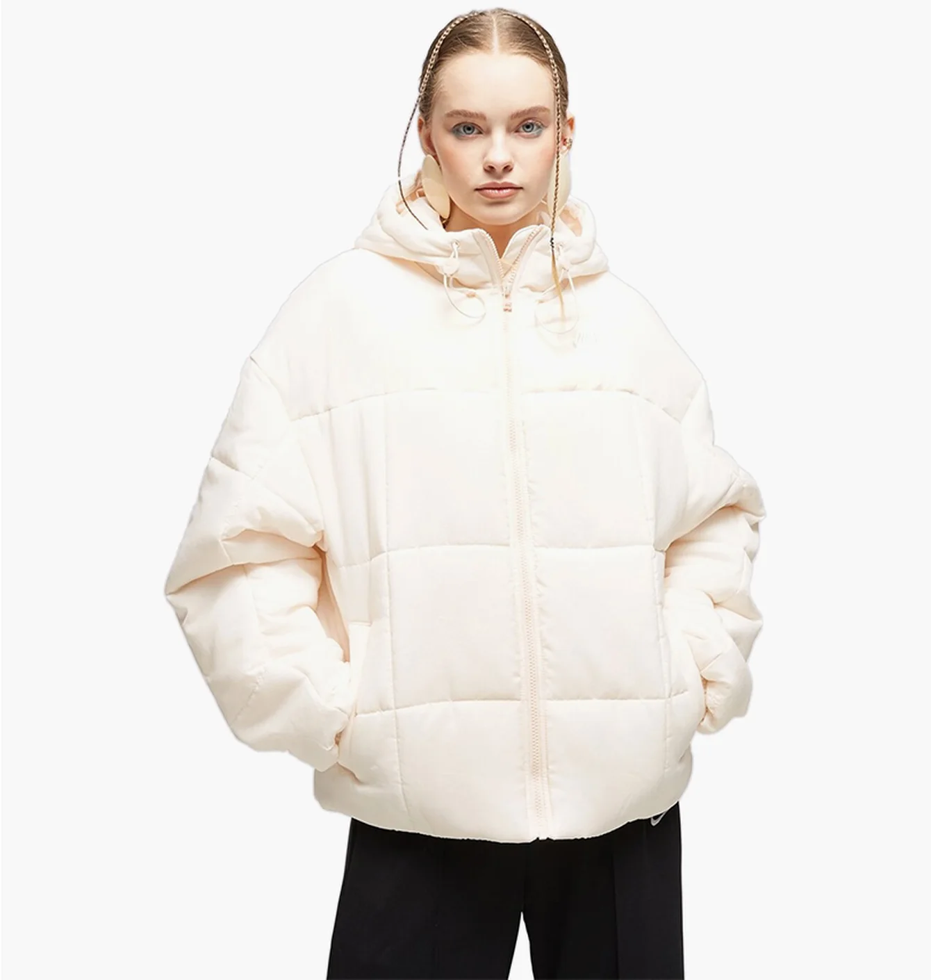Пуховик жіночий Nike W Nsw Tf Thrmr Beige FB7672-838