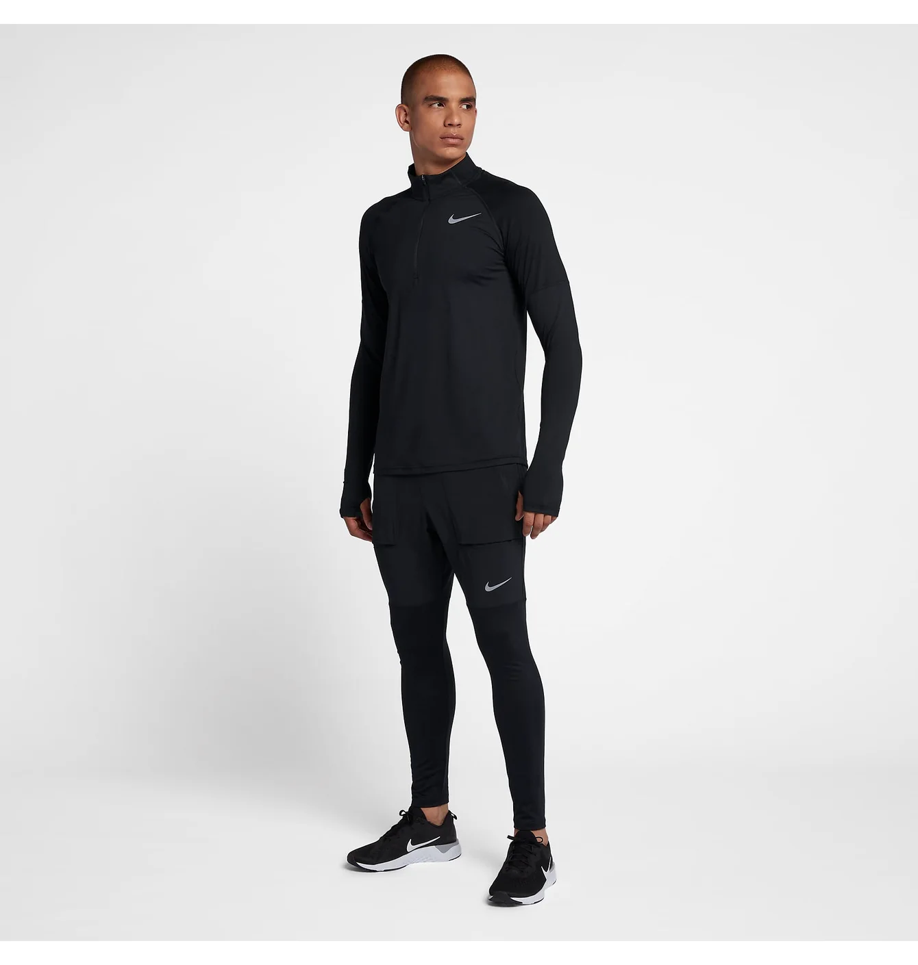 NIKE ELEMENT DRI FIT HALF ZIP RUNNING