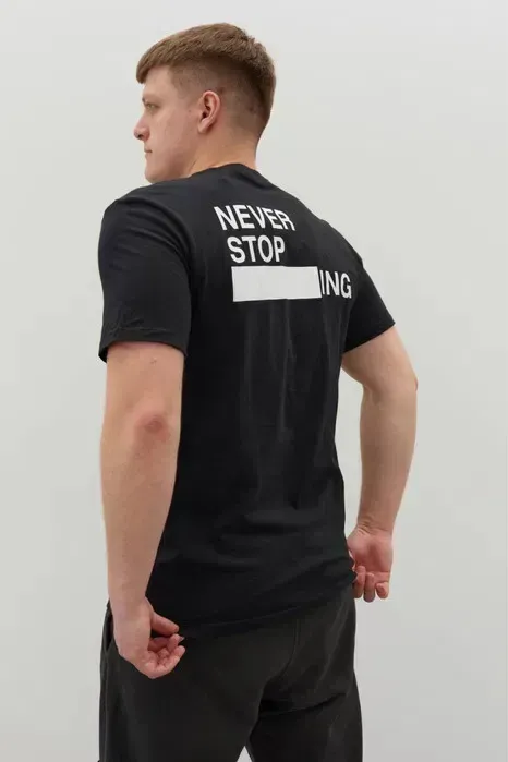 The North Face back print t-shirt in black