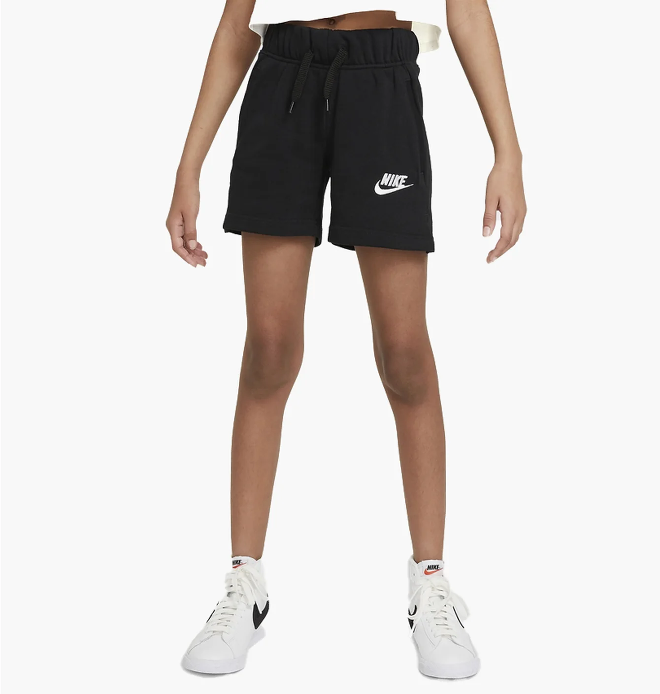 Шорти дитячі Nike Big Kids (Girls) French Terry Shorts Black Da1405-010