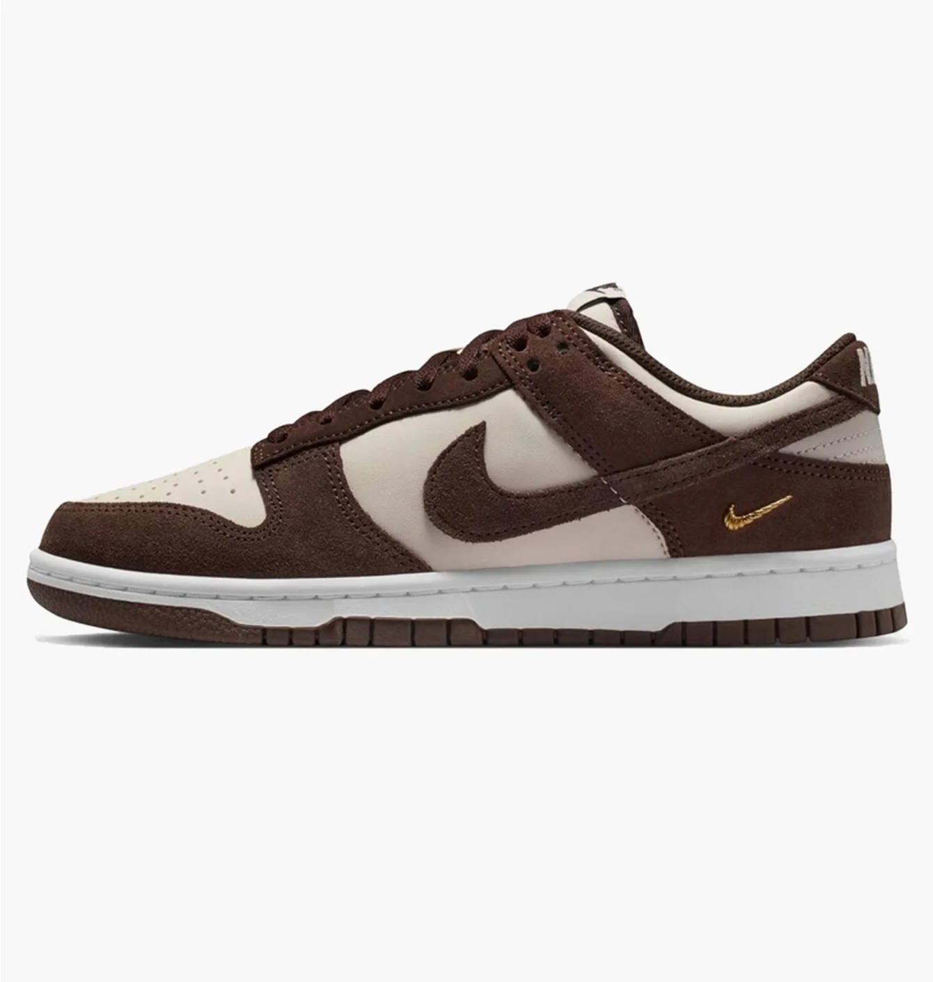 Кросівки жіночі Nike Dunk Low Orewood Mini Swoosh Brown/White IO4244-102