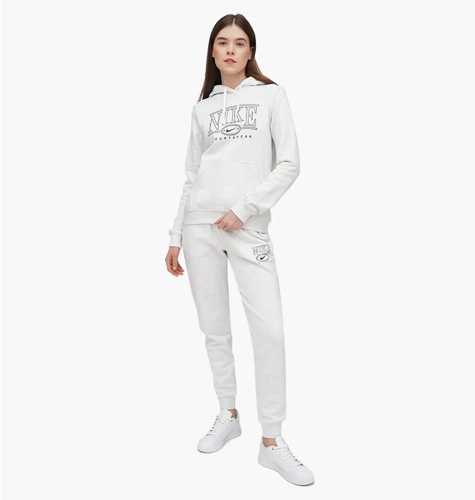 Спортивний костюм жіночий Nike Sportswear Club Fleece White (IB1992-051__IB1988-051)