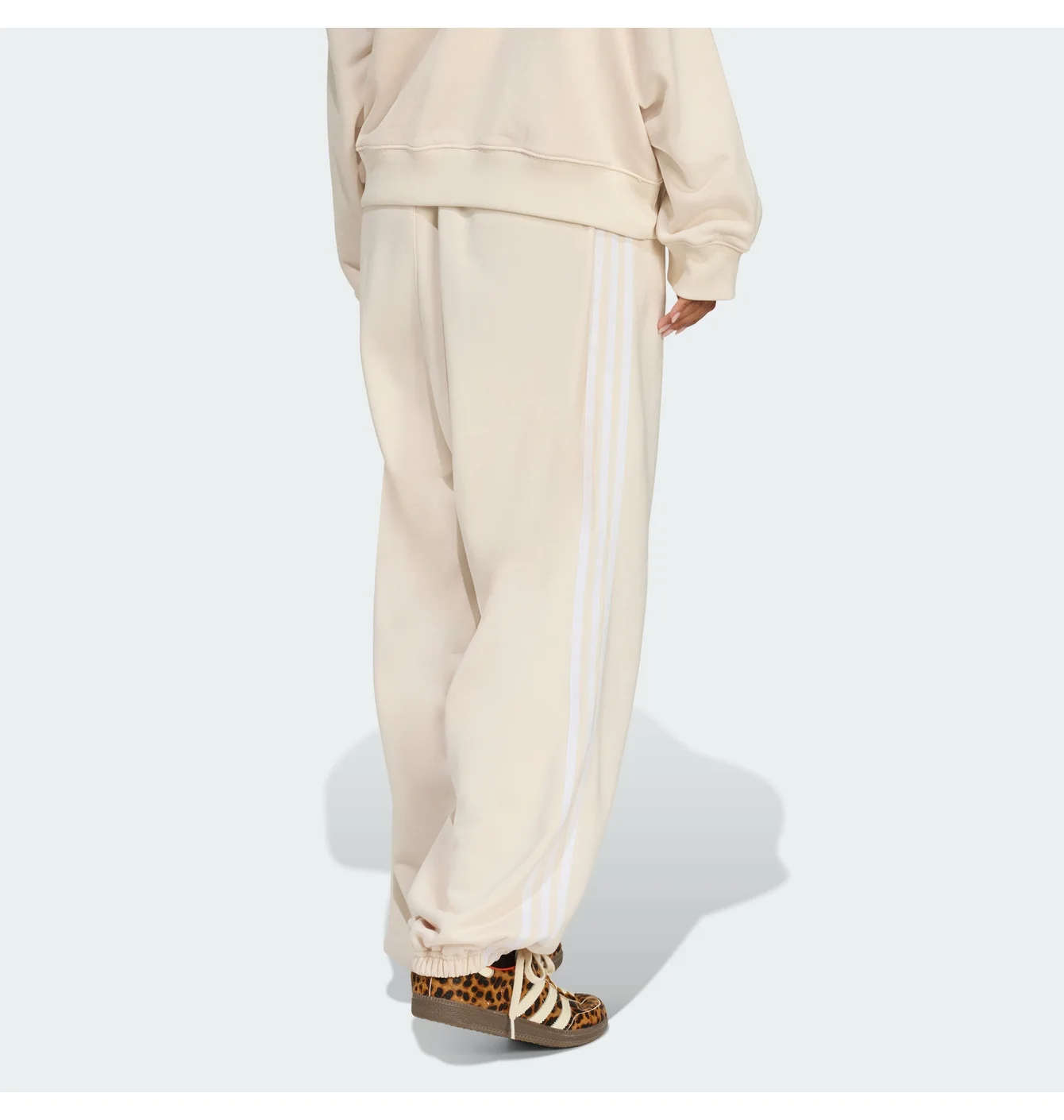 Штани жіночі Adidas Athl Dept Loose Graphic Sweat Beige KF2315