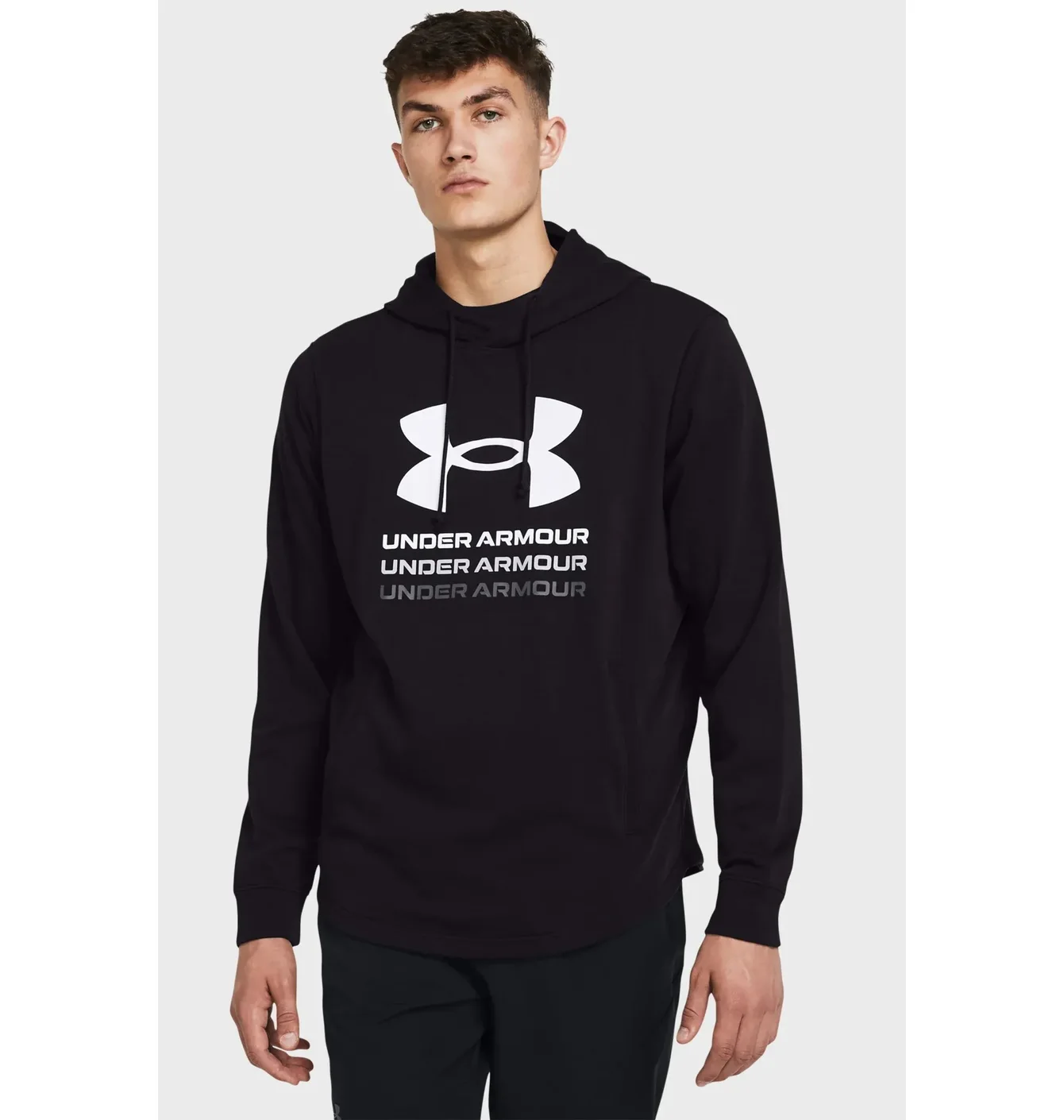 Худі чоловіче Under Armour Rival Terry Graphic Black 1386047-001