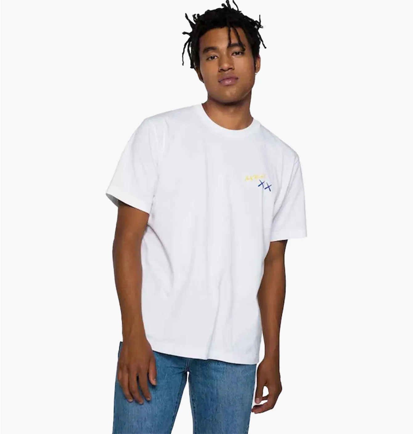 Футболка Uniqlo Kaws Warhol White Blue Kaws Banana (Uniqlo KAWS + Warhol UT Graphic T-Shirt Banana)