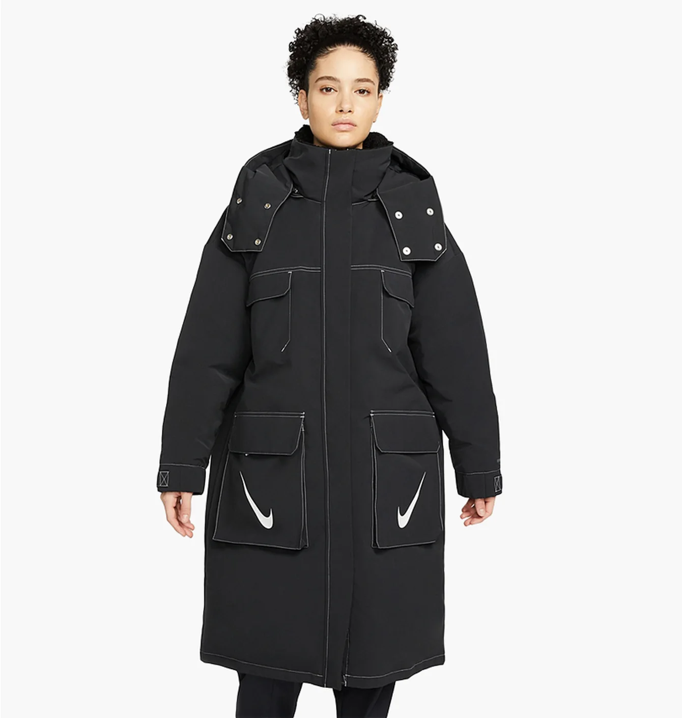 Парка жіноча Nike Sportswear Storm-Fit Swoosh Hooded Parka Black DJ1979-010
