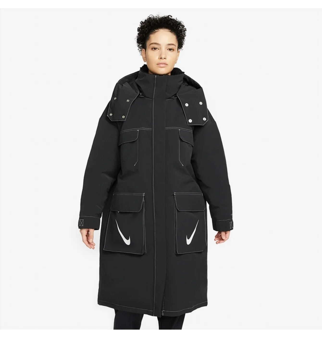 Парка жіноча Nike Sportswear Storm-Fit Swoosh Hooded Parka Black DJ1979-010