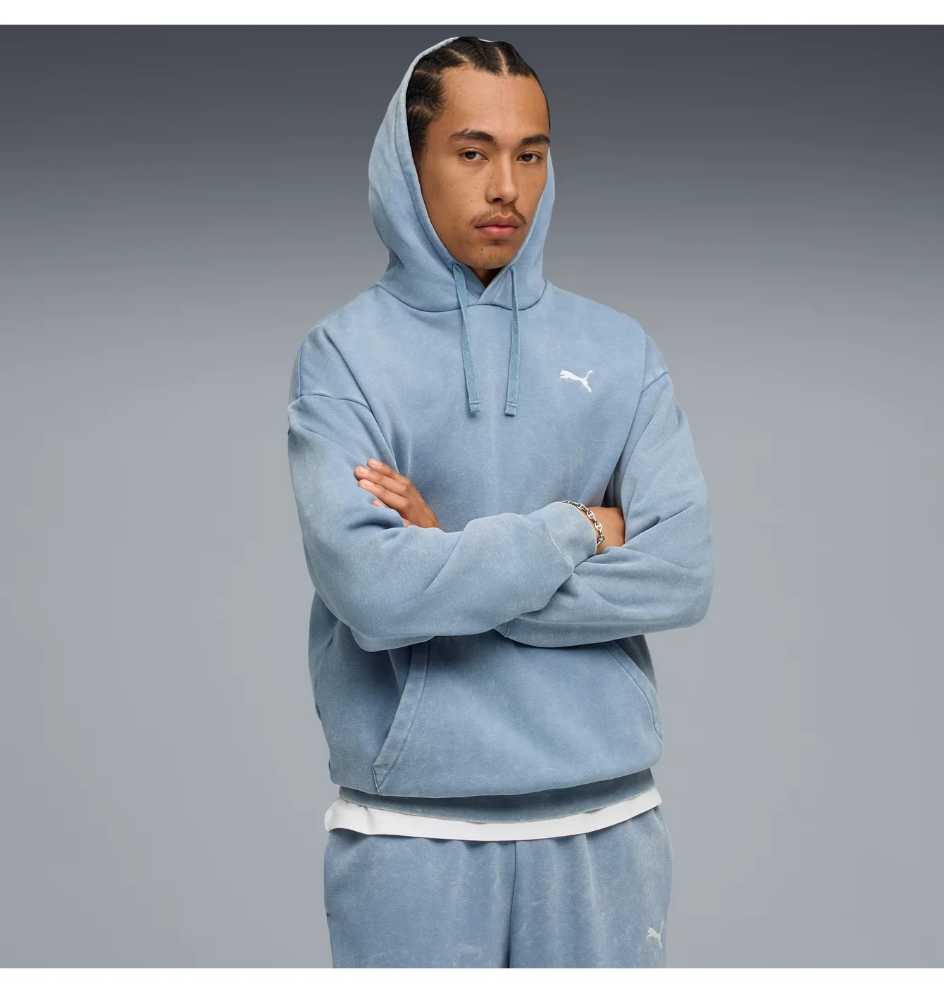 Спортивний костюм чоловічий Puma Ess Elevated Light Blue 688049-34__688436-34