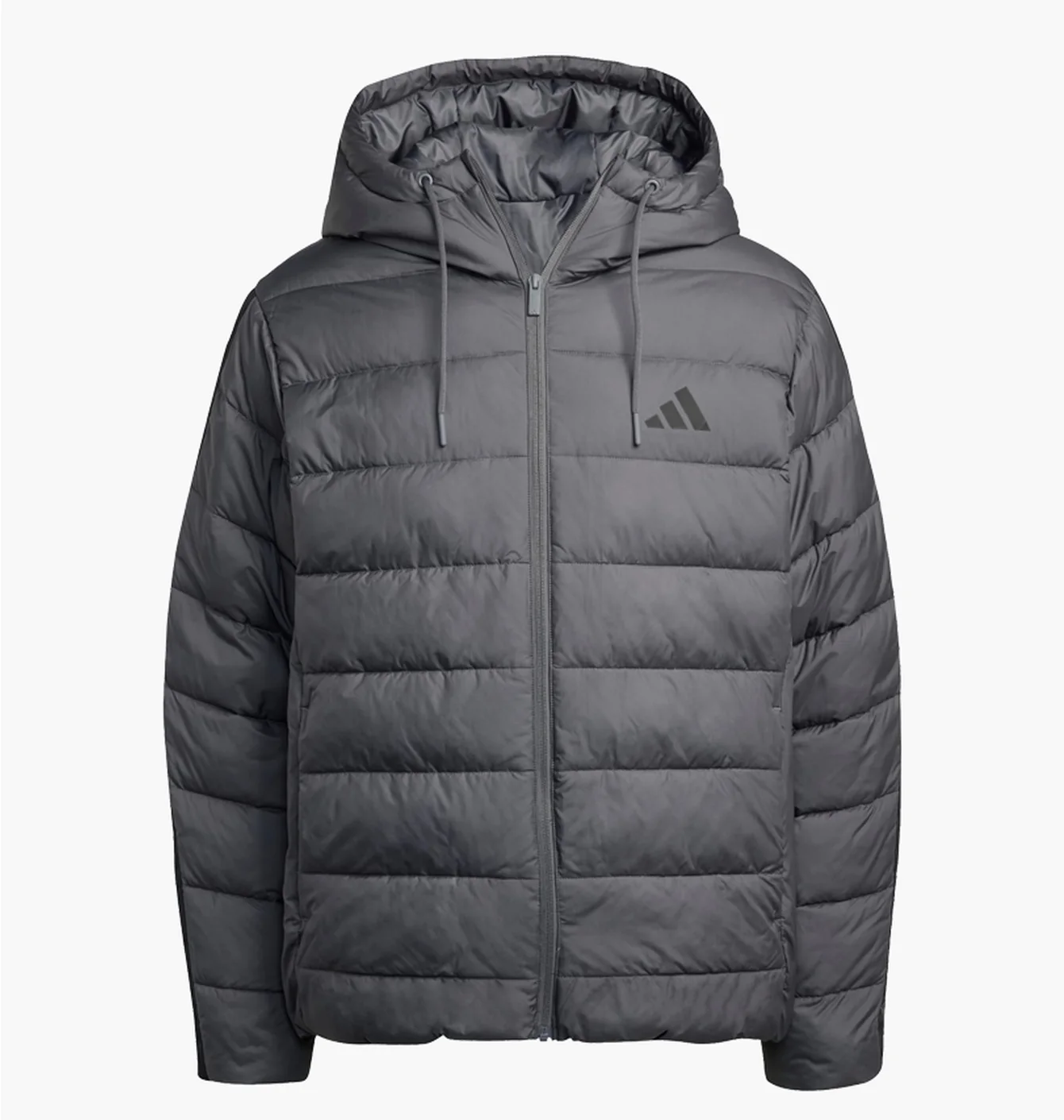 Пуховик чоловічий Adidas Essentials Climawarm 3-Stripes J Grey JX7772