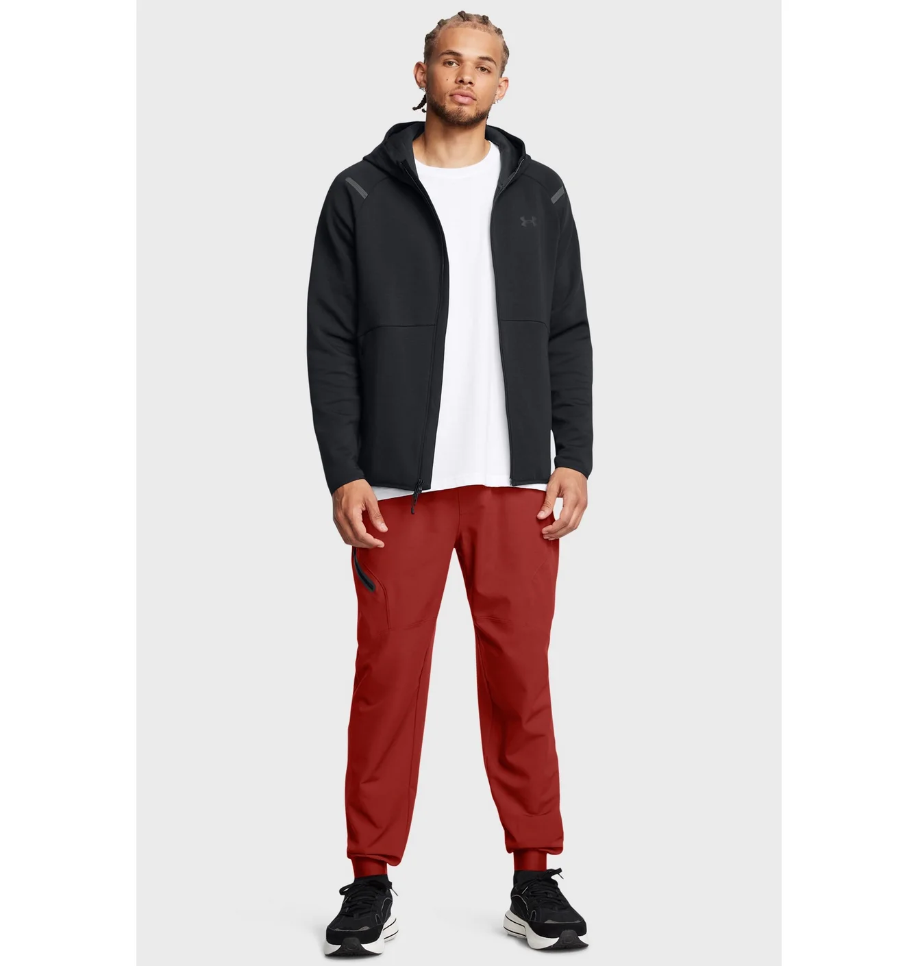 Толстовка чоловіча Under Armour Unstoppable Flc Fz Hd Eu Black 1389352-001