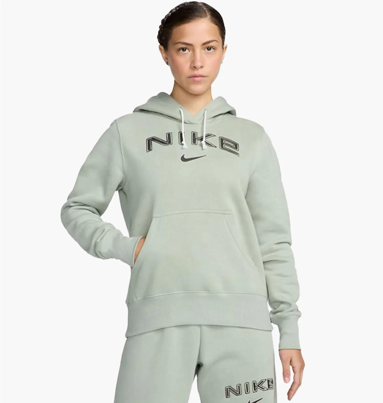 Худі жіноче Nike Nsw Phnx Flc Green HM9751-370