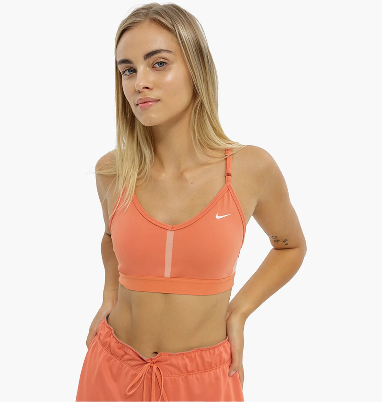 NIKE INDY BRA ORANGE