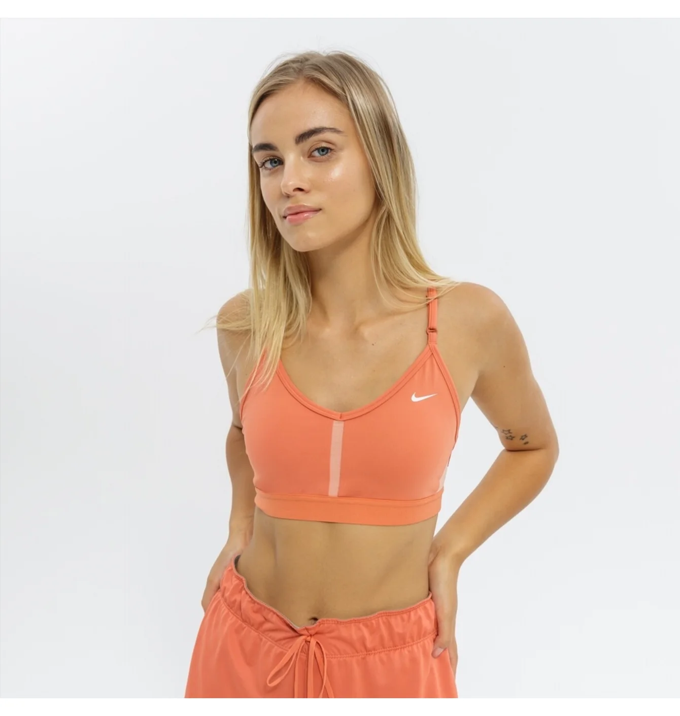 NIKE INDY BRA ORANGE