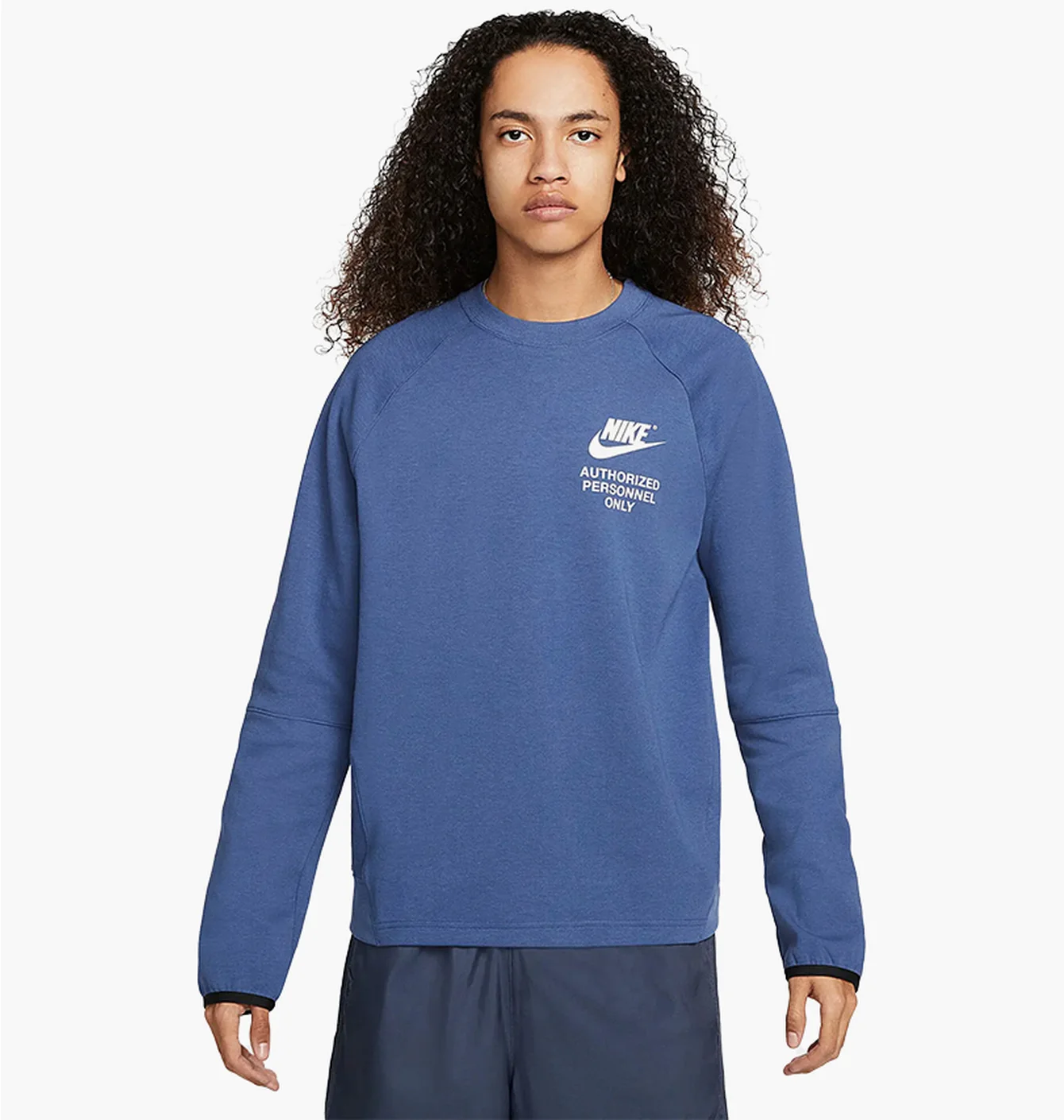 Лонгслів чоловічий Nike Fleece Crew Gx Ap Blue DM6554-410