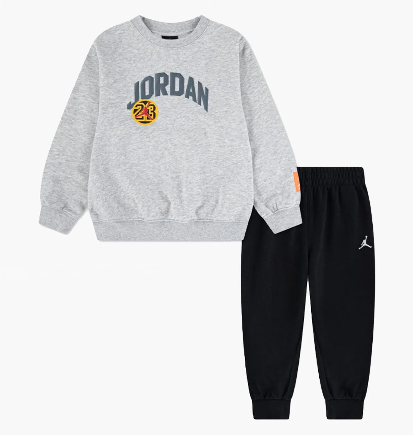 Спортивний костюм дитячий Air Jordan Dynasty Crew Grey/Black 85F571-023