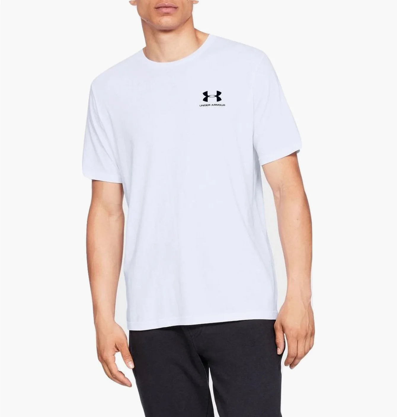 Футболка чоловіча Under Armour Sportstyle Lc Ss White 1326799-100