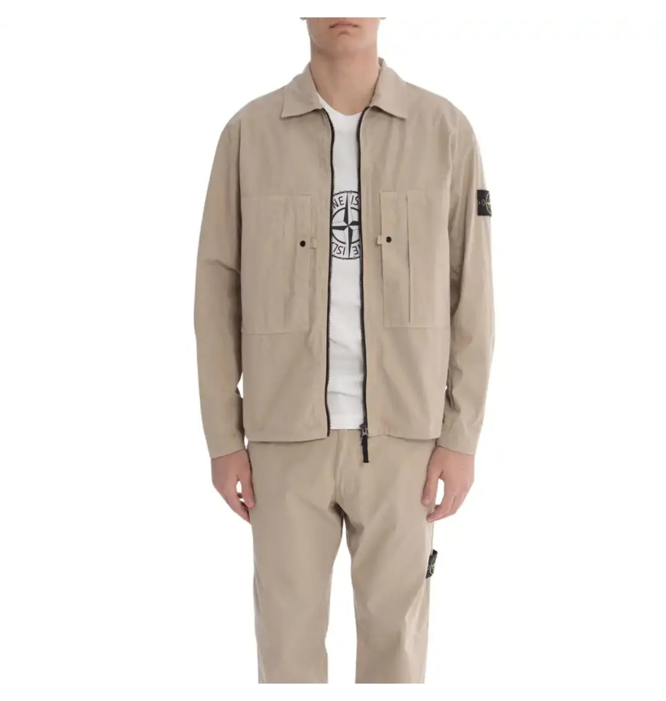 Куртка чоловіча Stone Island Overshirt Beige L1S151200005-S0298-V009A