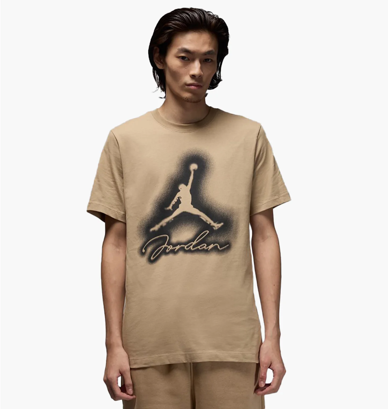 Футболка чоловіча Air Jordan Flt Mvp Jm Hbr Ss Crew Beige HJ2330-257
