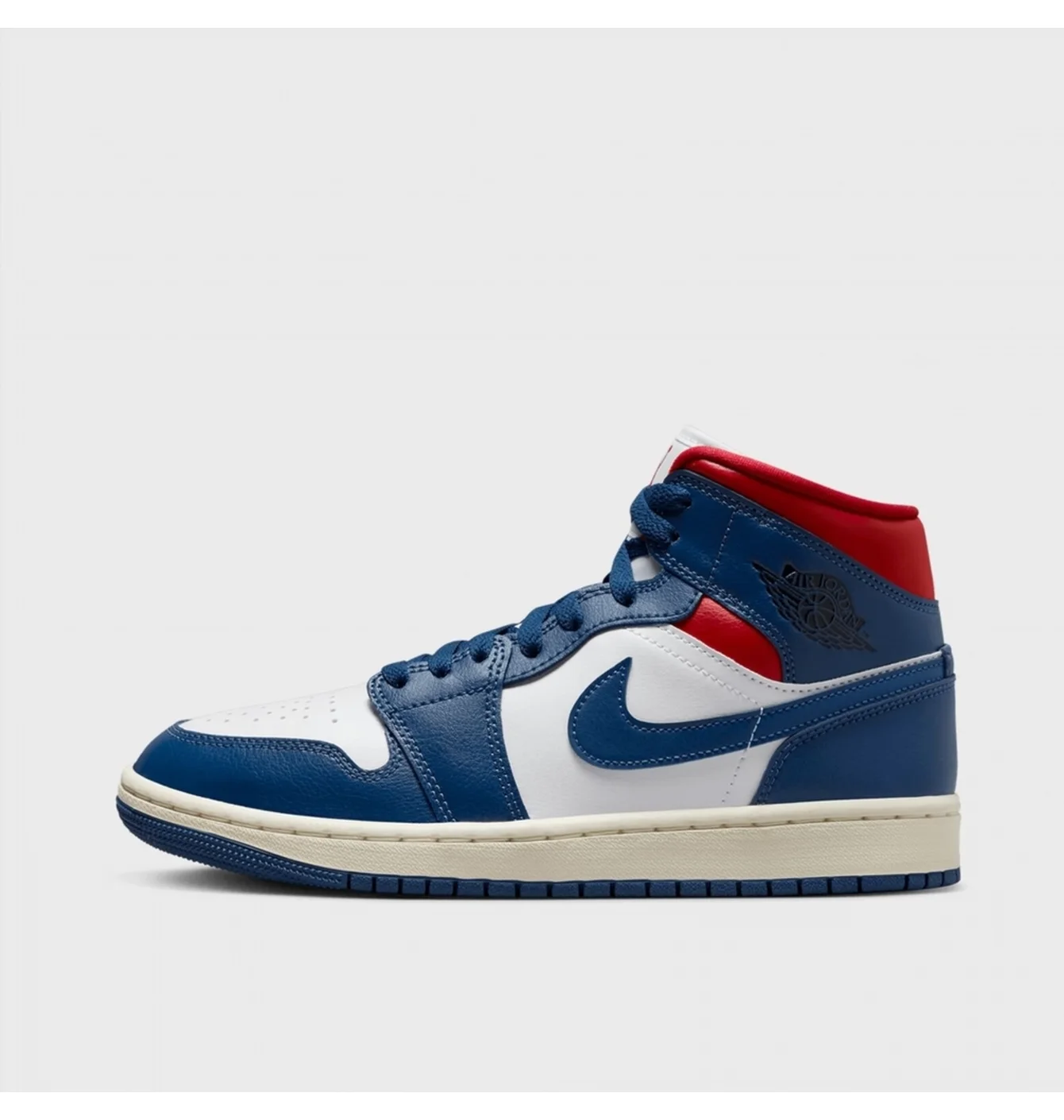 Jordan 1 Mid French Blue Gym Red (W)