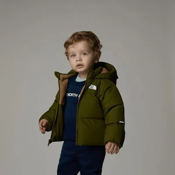 The North Face Baby North Down Fleece-Lined Jacket Forest Olive