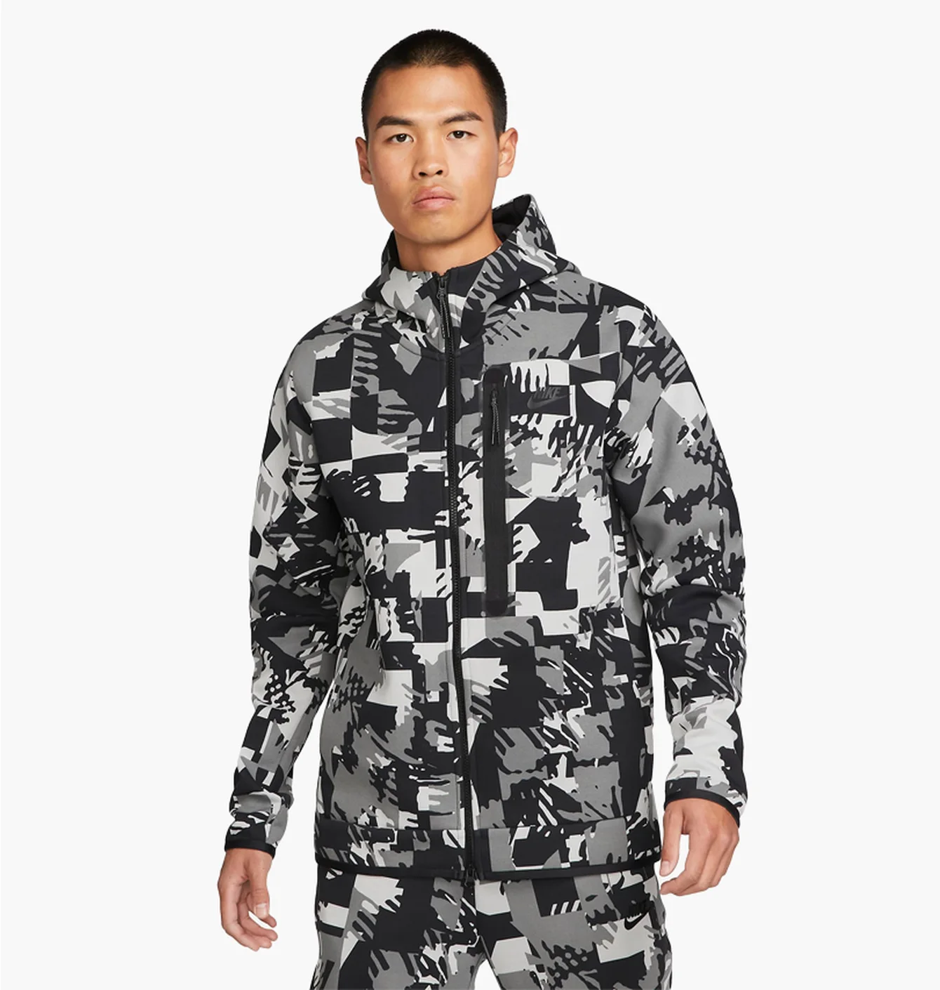 Штани Nike Tech Fleece Camo Grey Black Suite
