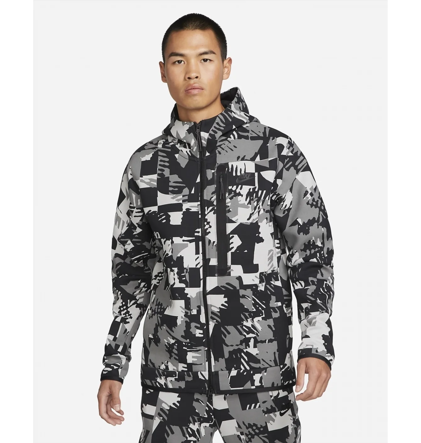 Штани Nike Tech Fleece Camo Grey Black Suite