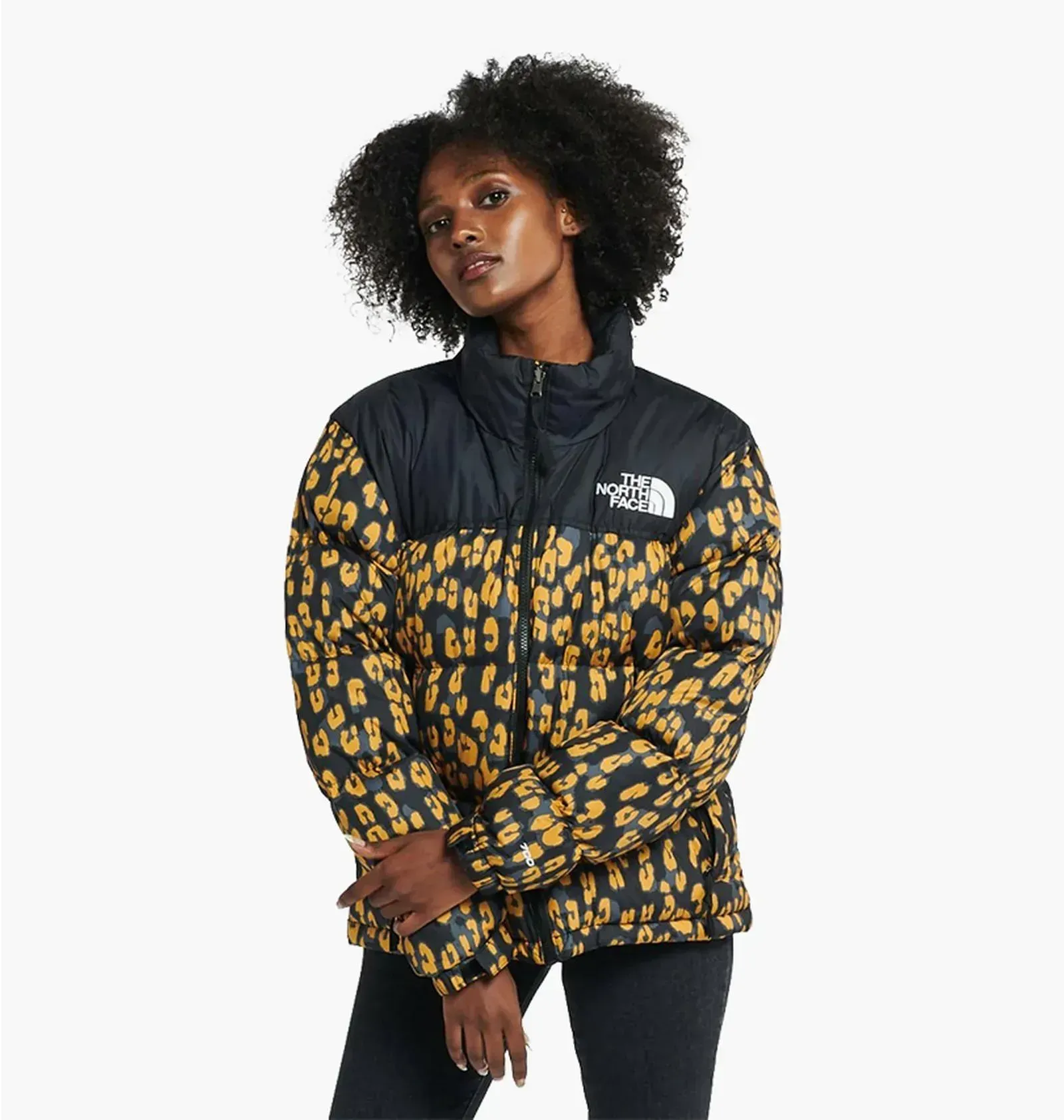 W пуховик The North Face Print Nuptse